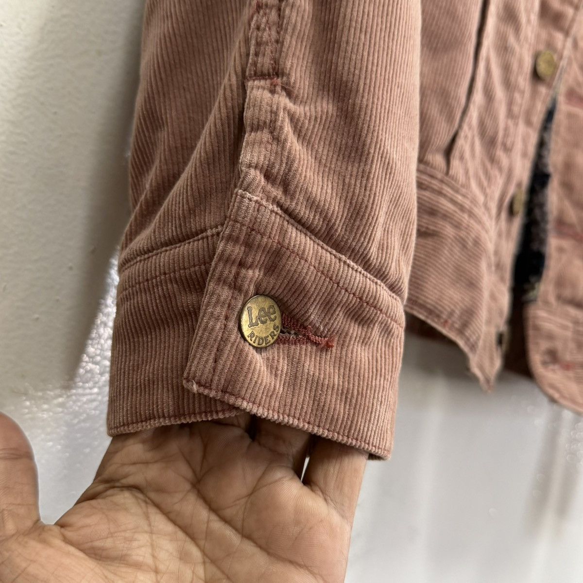 Lee VTG Lee Storm Rider Corduroy Sherpa Jacket Western Workwear Size M / US 6-8 / IT 42-44 - 8 Thumbnail