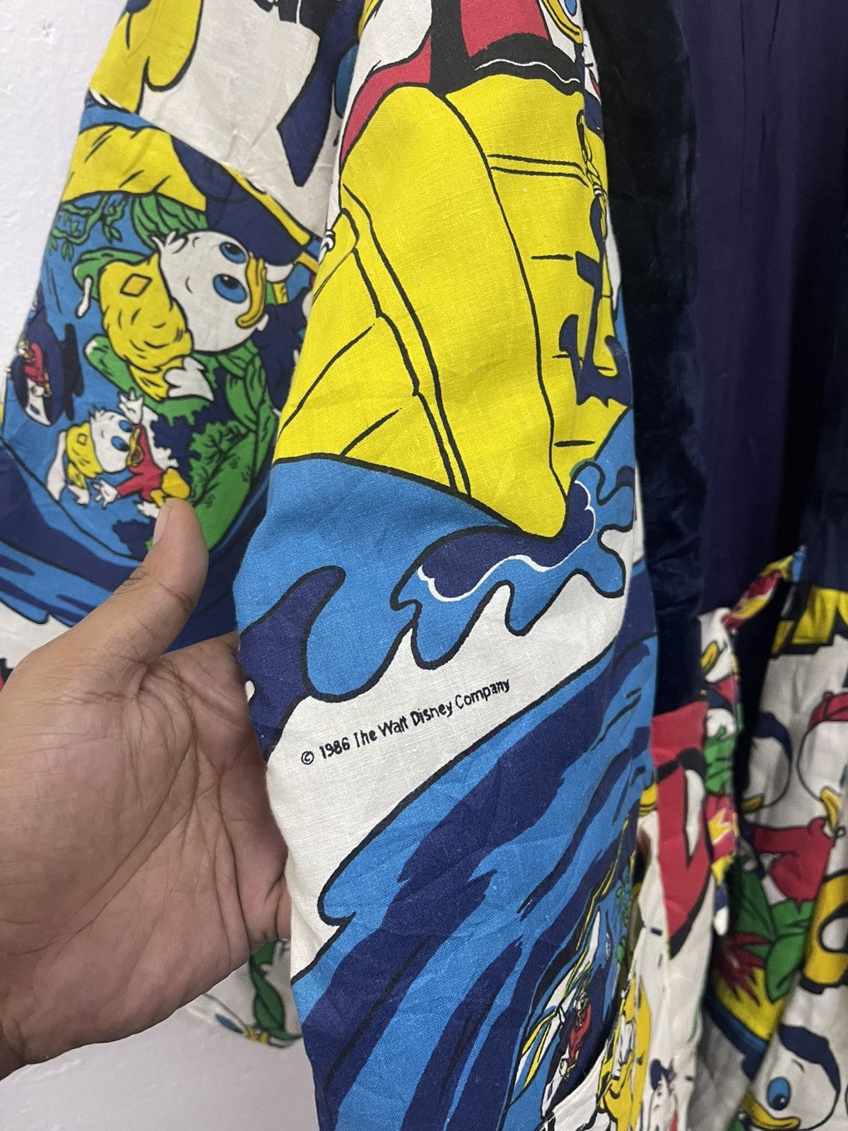 Disney × Japanese Brand × Vintage 80s Duck Tales Full Print Puffy Hanten Kimon Jacket Size US L / EU 52-54 / 3 - 9 Thumbnail