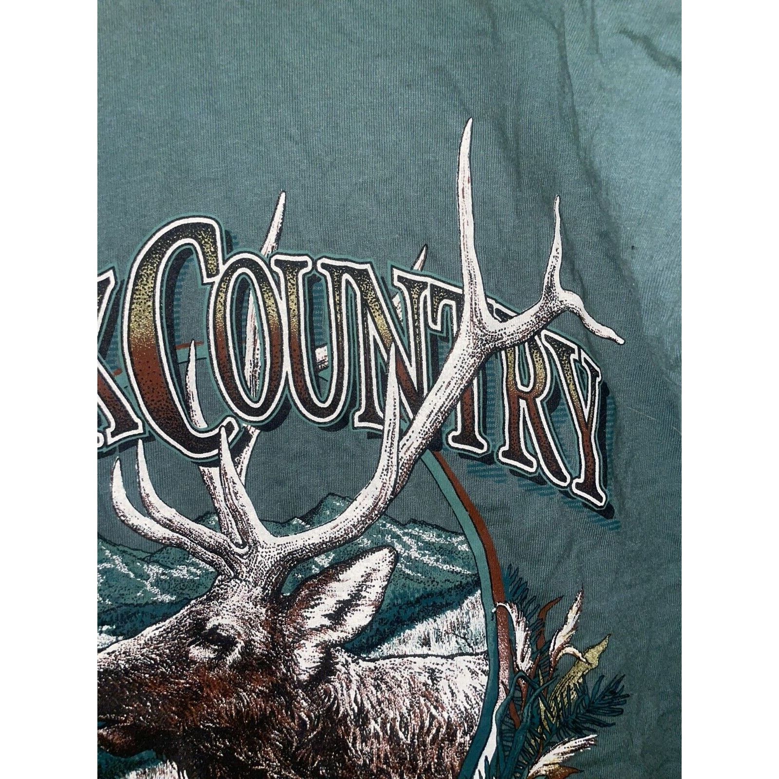 Vintage Vintage Montana Back Country Outfitters Shirt Elk Tee 90s L Size US L / EU 52-54 / 3 - 9 Thumbnail