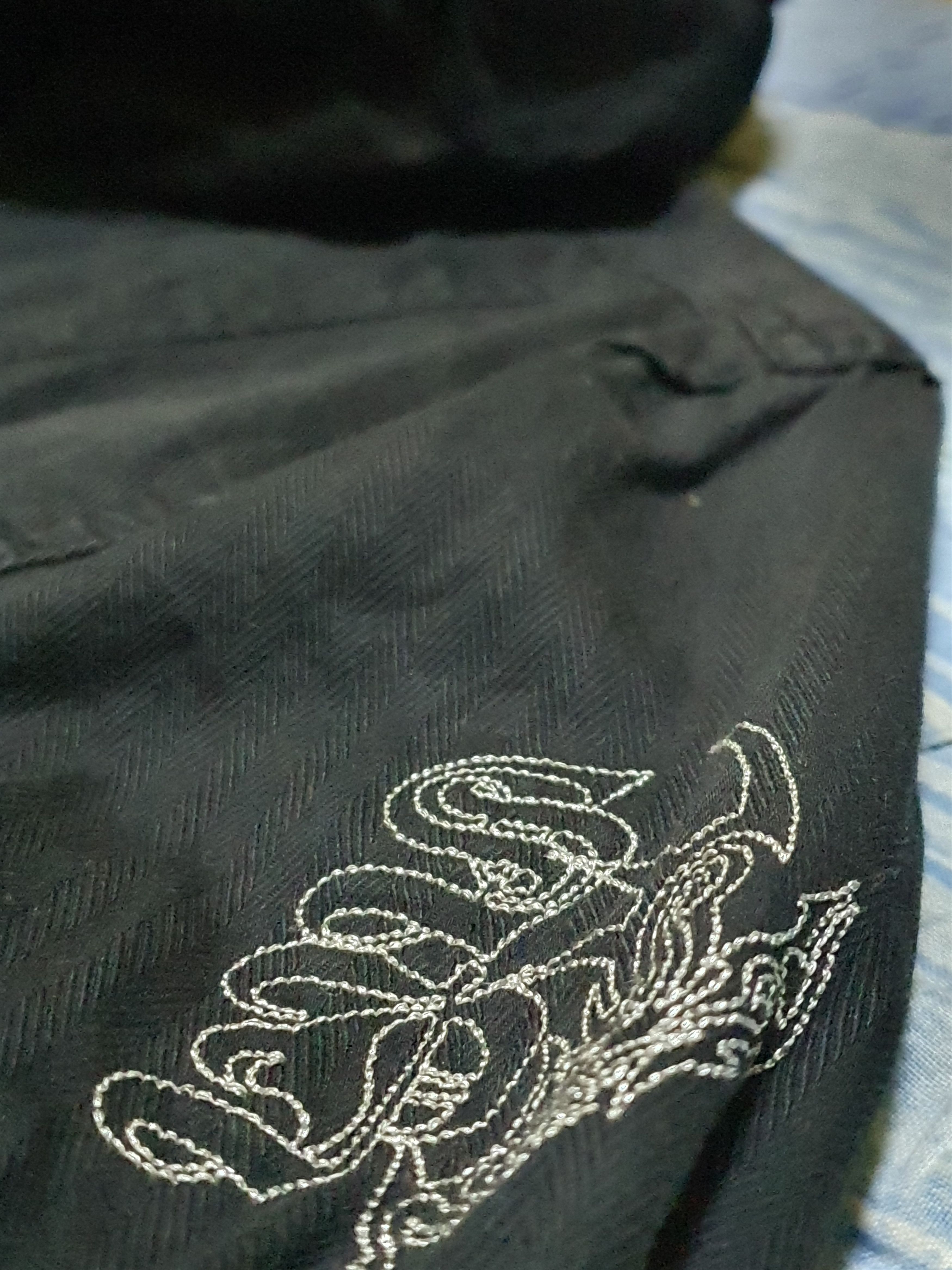 Japanese Brand Spinalh Embroidery Military Bomber Hooded Jacket (Black) Size US L / EU 52-54 / 3 - 5 Thumbnail