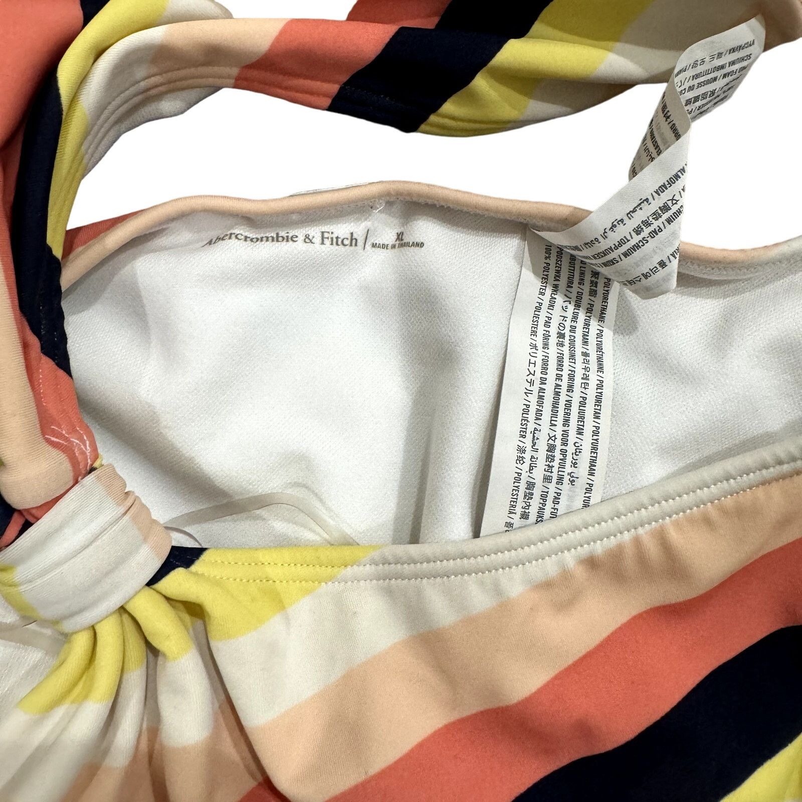 Abercrombie & Fitch Abercrombie & Fitch Cut Out Stripped One Piece Swimsuit Size XL / US 12-14 / IT 48-50 - 2 Thumbnail