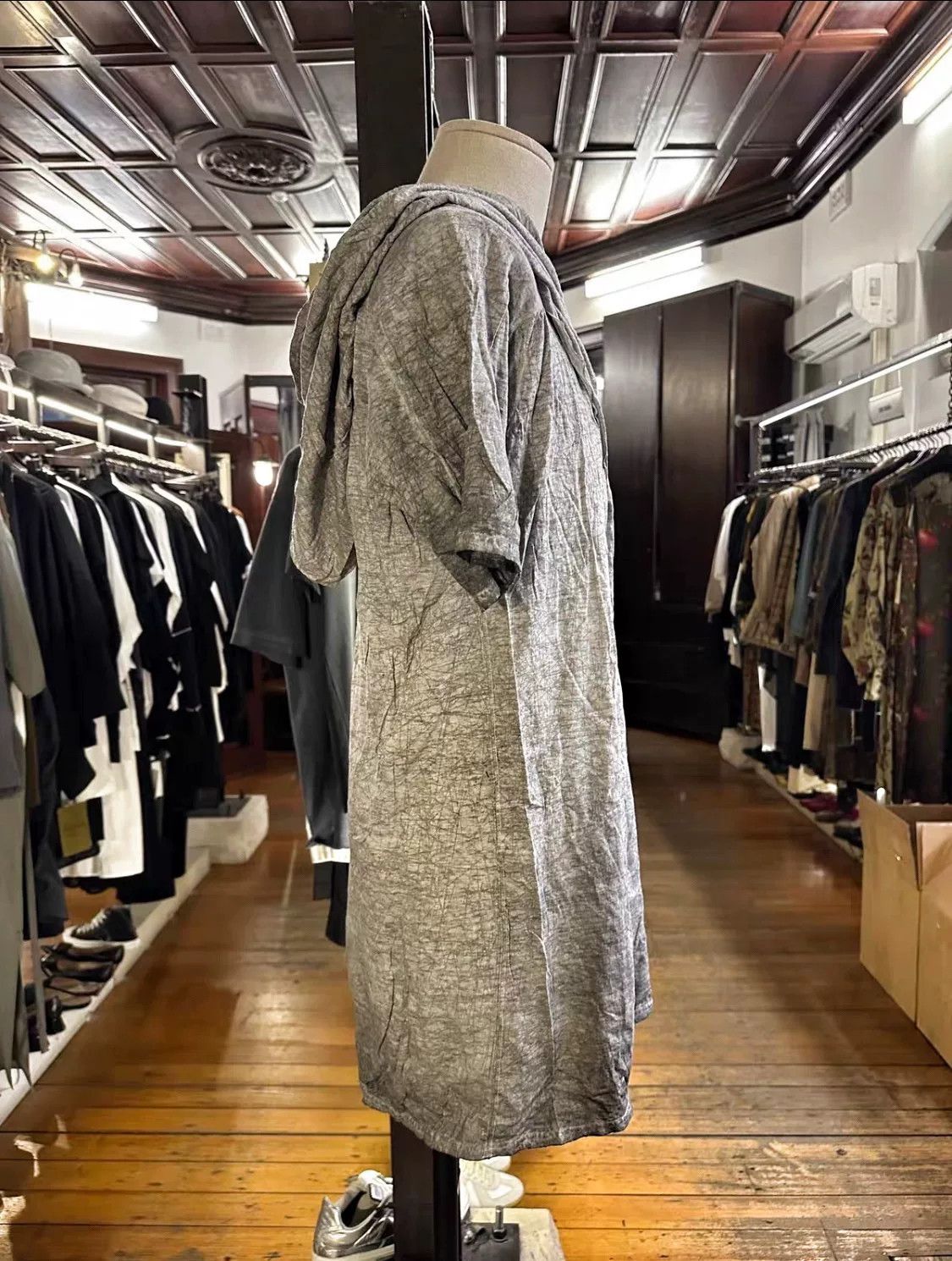 Julius MA_JULIUS 2014SS Gray Silk-Cotton Hooded Top Size US M / EU 48-50 / 2 - 2 Thumbnail