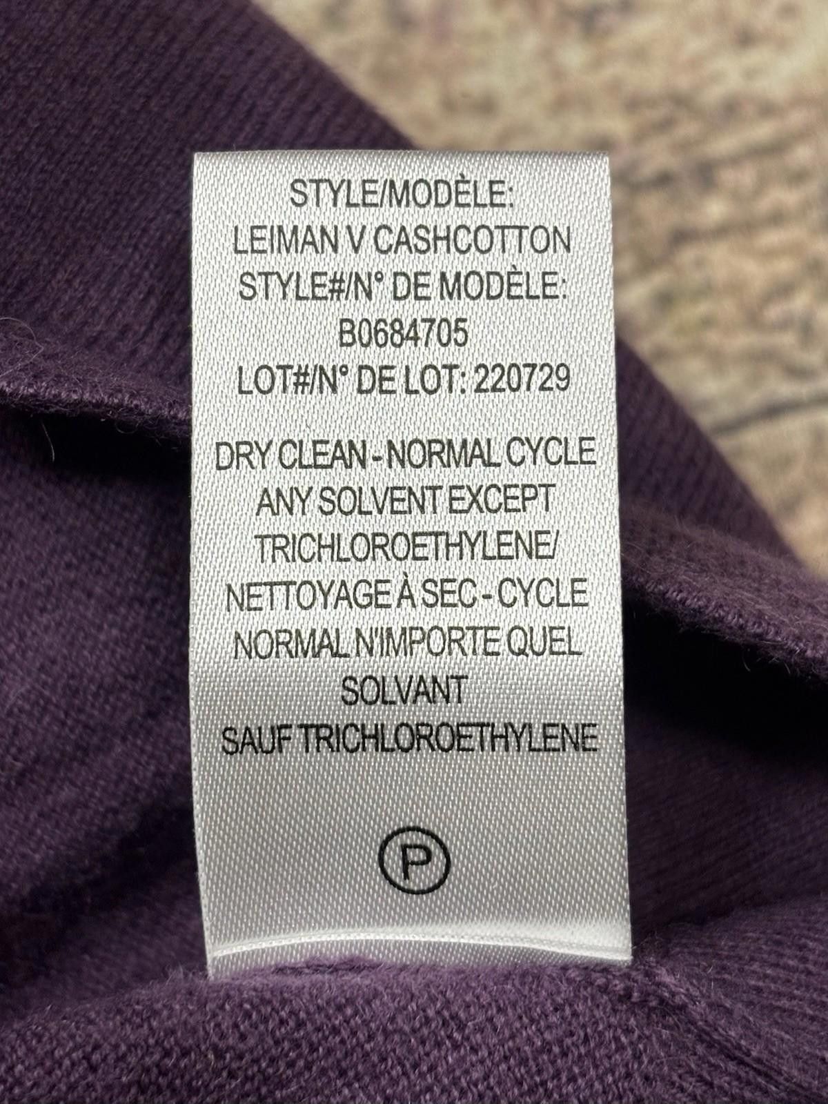 Theory Theory Sweater Mens Medium Leiman V-Neck Cashmere Cotton Size US M / EU 48-50 / 2 - 9 Thumbnail