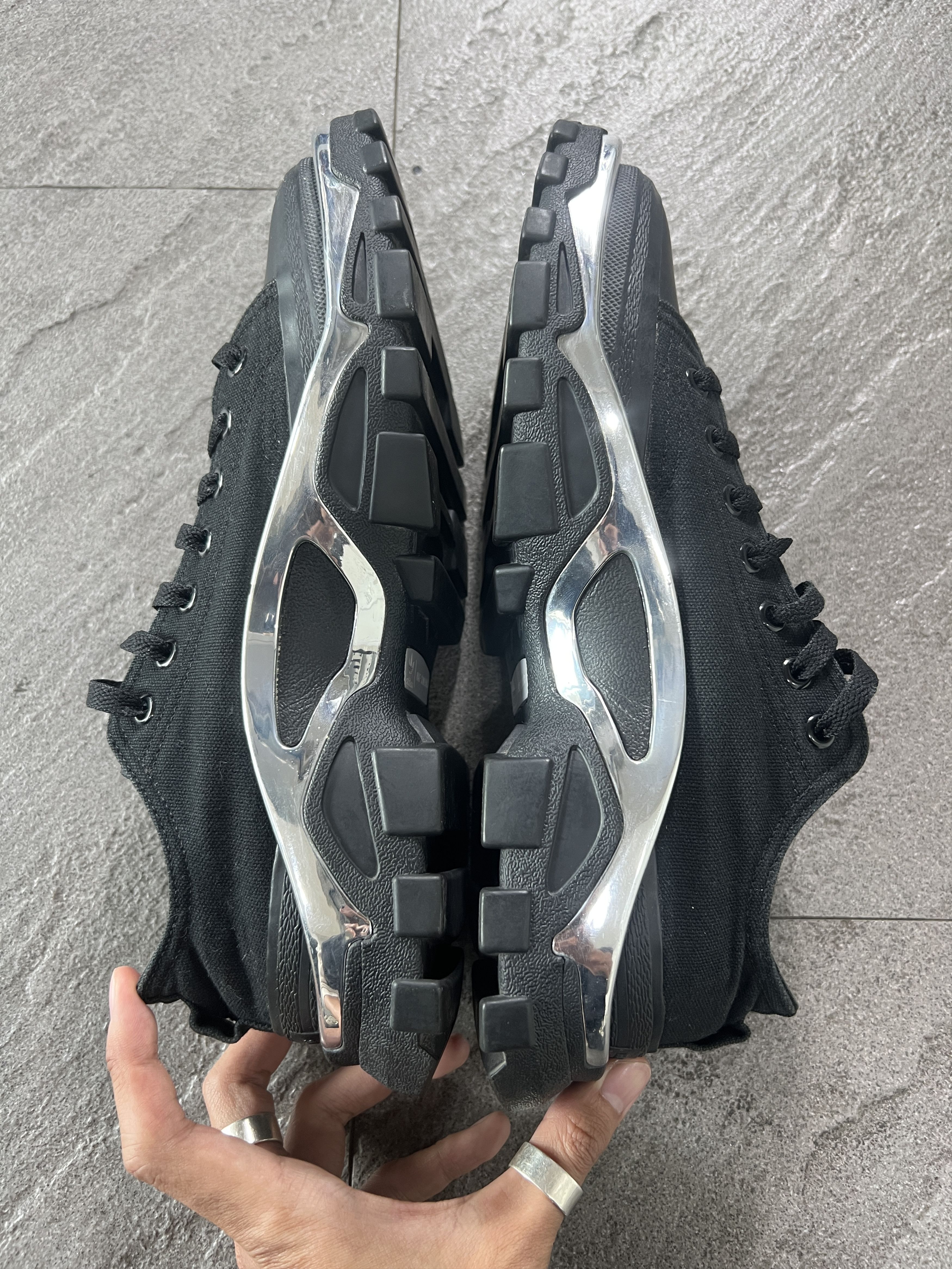 Adidas × Raf Simons Raf Simons Adidas Detroit Runner Black US8 EU41 Size US 8 / EU 41 - 6 Thumbnail
