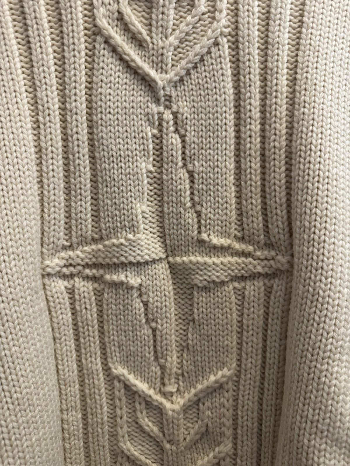 Stone Island Stone Island Compass Cable Knit Fisherman Crewneck Sweater Size US M / EU 48-50 / 2 - 2 Thumbnail