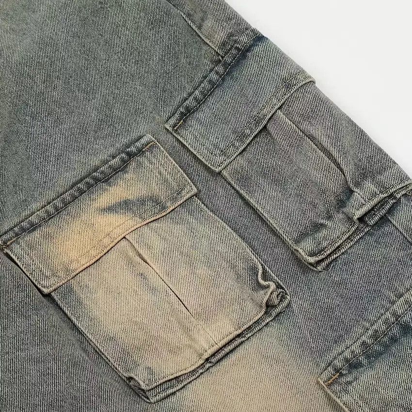 Designer × Japanese Brand Faded blue y2k baggy cargo hiphop pants Size US 30 / EU 46 - 5 Thumbnail