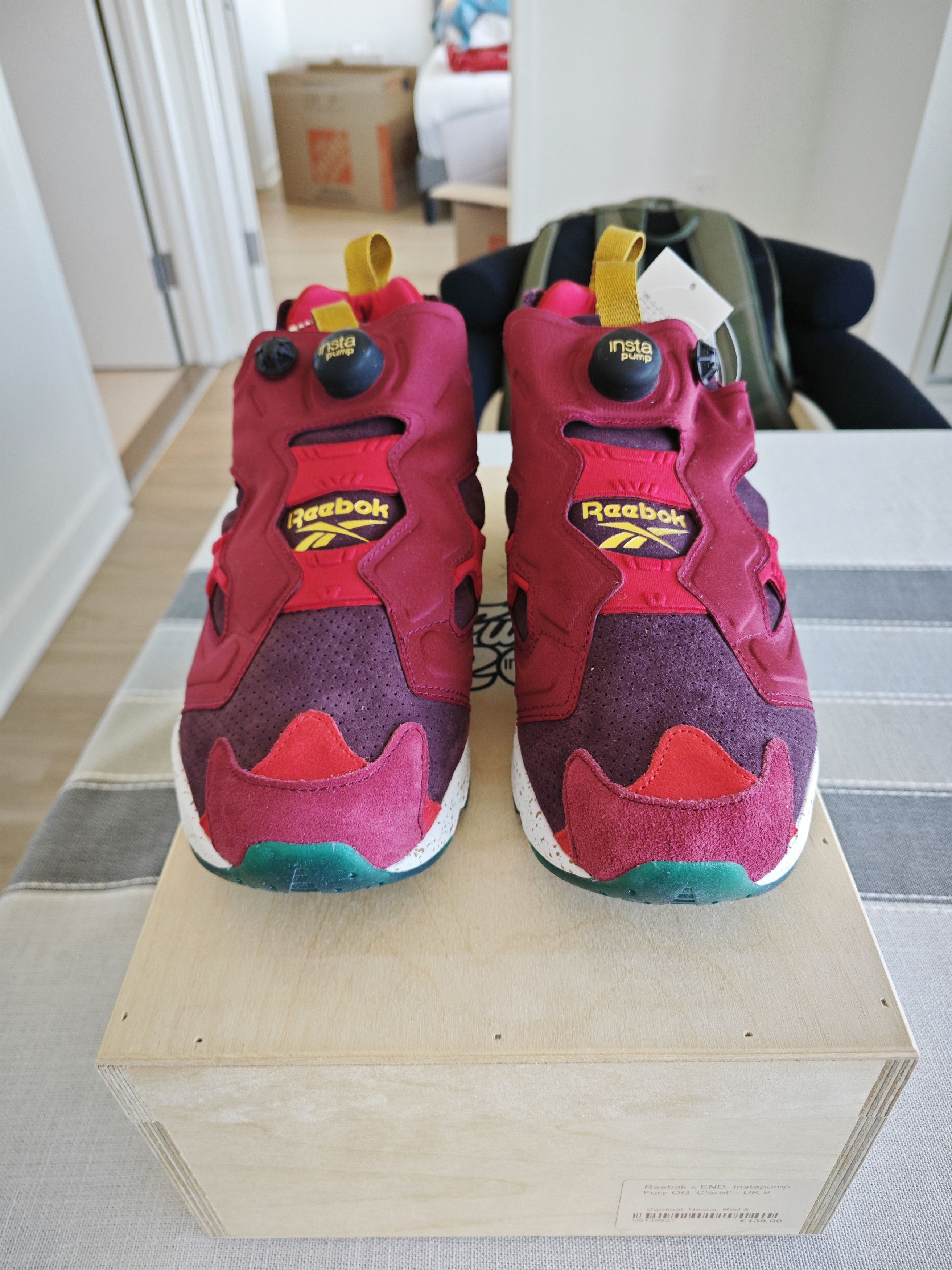 Reebok BRAND NEW! END x Reebok Insta Pump Fury “Claret” Special Box Size US 10 / EU 43 - 7 Thumbnail