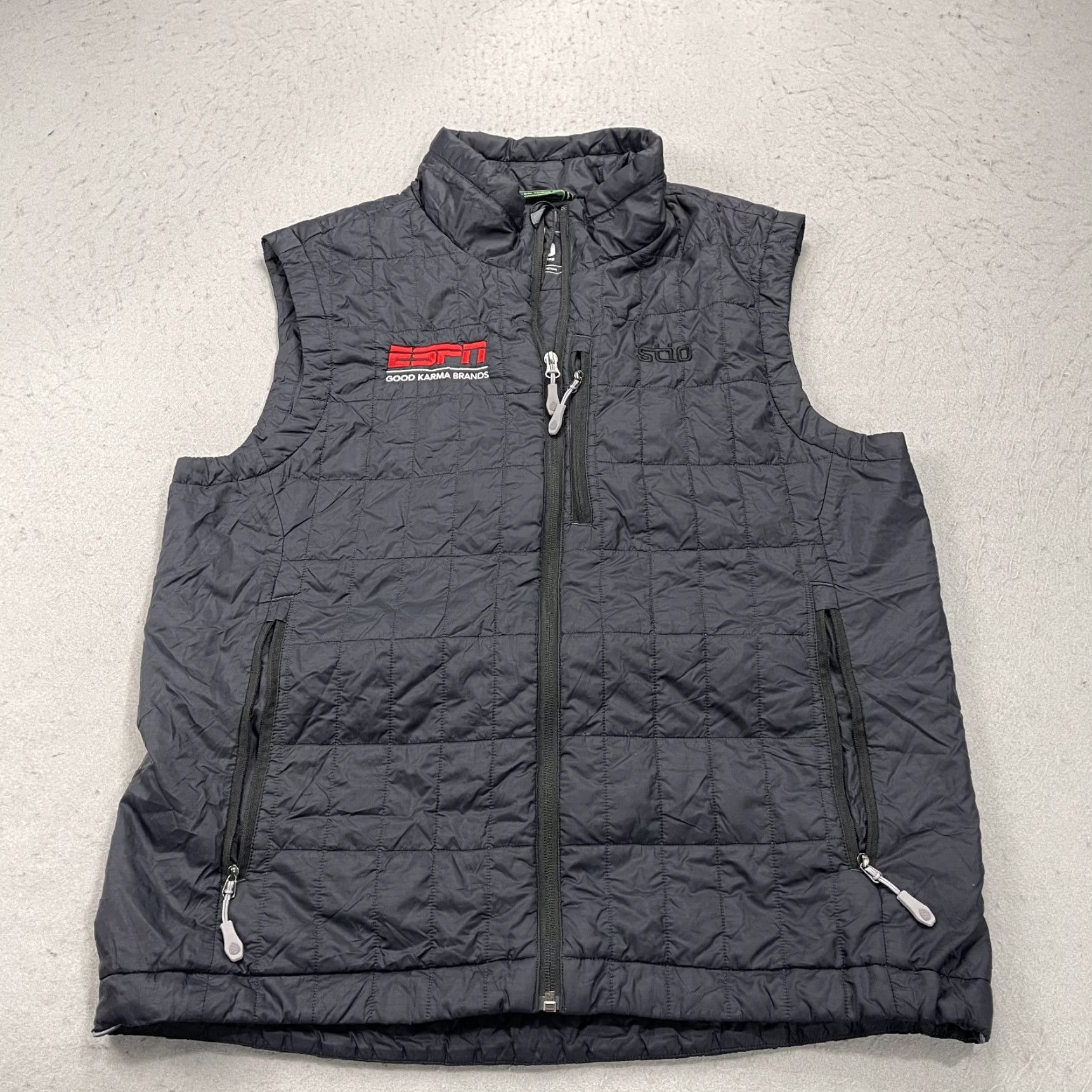 Logo 7 Stio Vest Mens L Black Azura Primaloft Puffer Full Zip Logo Lightweight Size US L / EU 52-54 / 3 - 2 Thumbnail