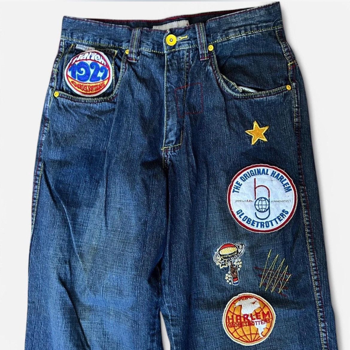 Fubu Fubu Harlem Globetrotters Denim Jean Size US 32 / EU 48 - 3 Thumbnail