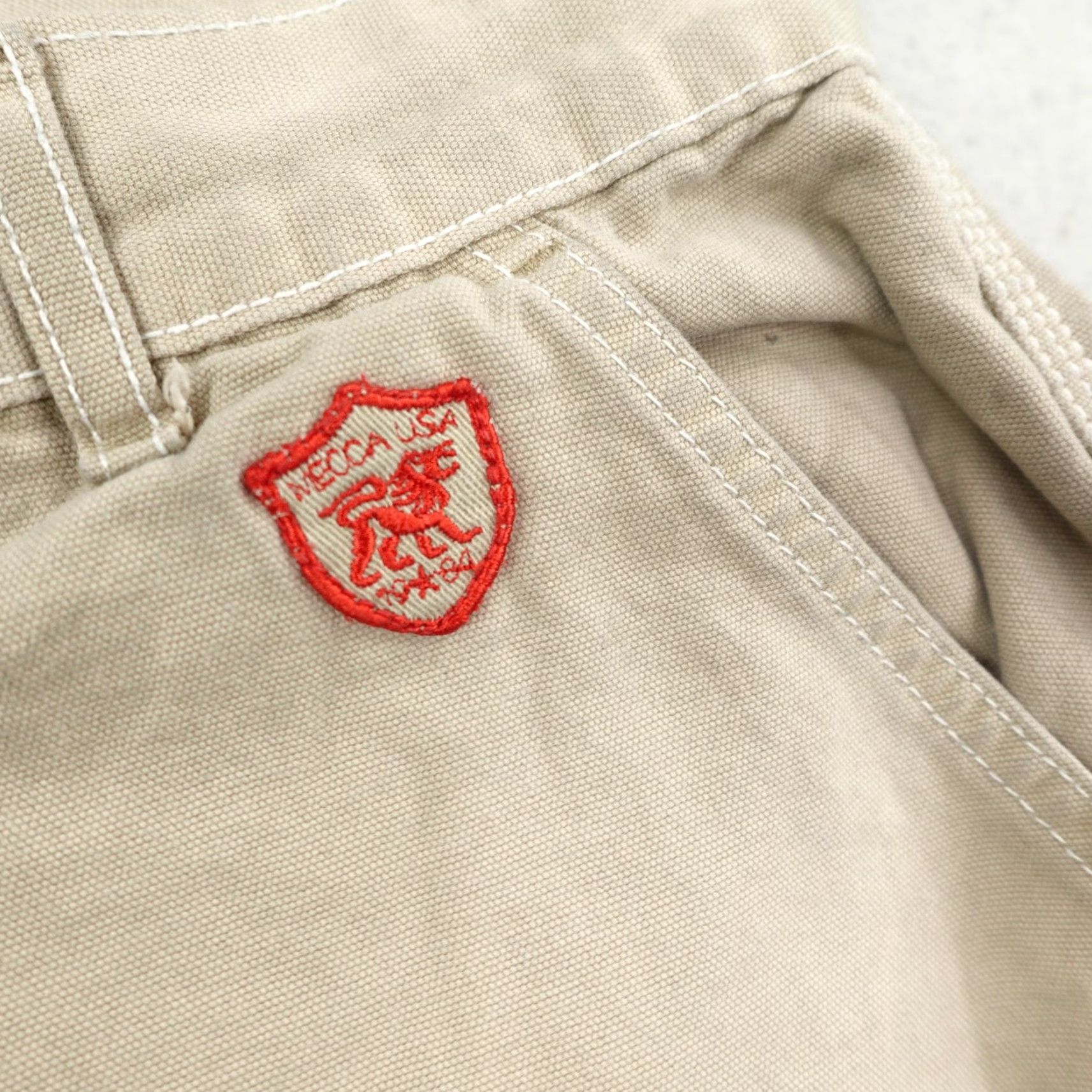 Vintage VINTAGE Mecca Cargo Shorts Mens 32 Khaki Beige Baggy Relaxed 10in Inseam Hip Hop Skater Y2K Men Size US 32 / EU 48 - 3 Thumbnail