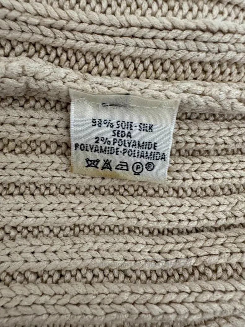 Hermes Hermes Beige silk knitted long top Size M / US 6-8 / IT 42-44 - 4 Thumbnail
