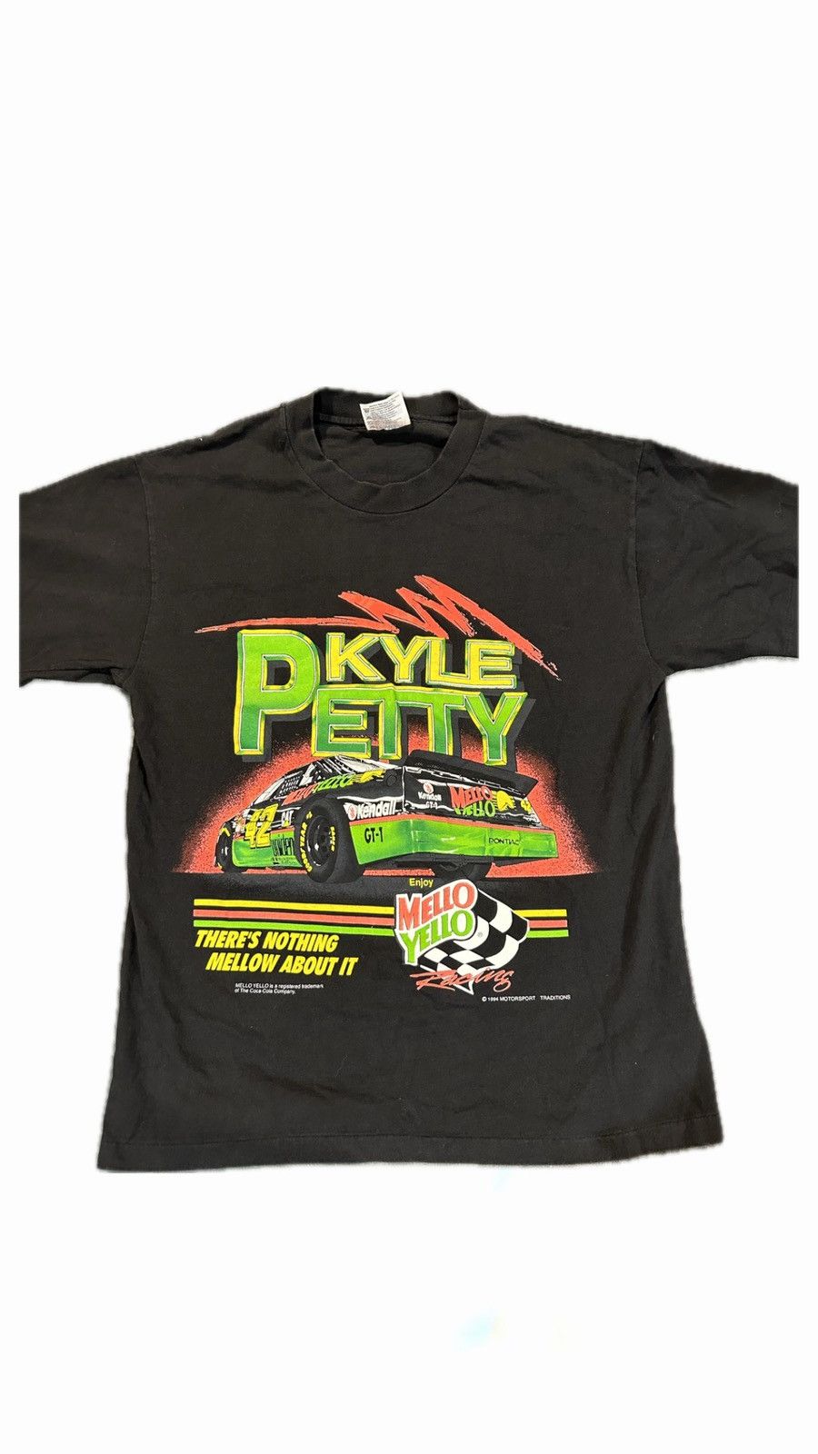Hanes × NASCAR × Vintage Vintage 1990s Kyle Petty nascar t shirt Size US M / EU 48-50 / 2 - 1 Thumbnail