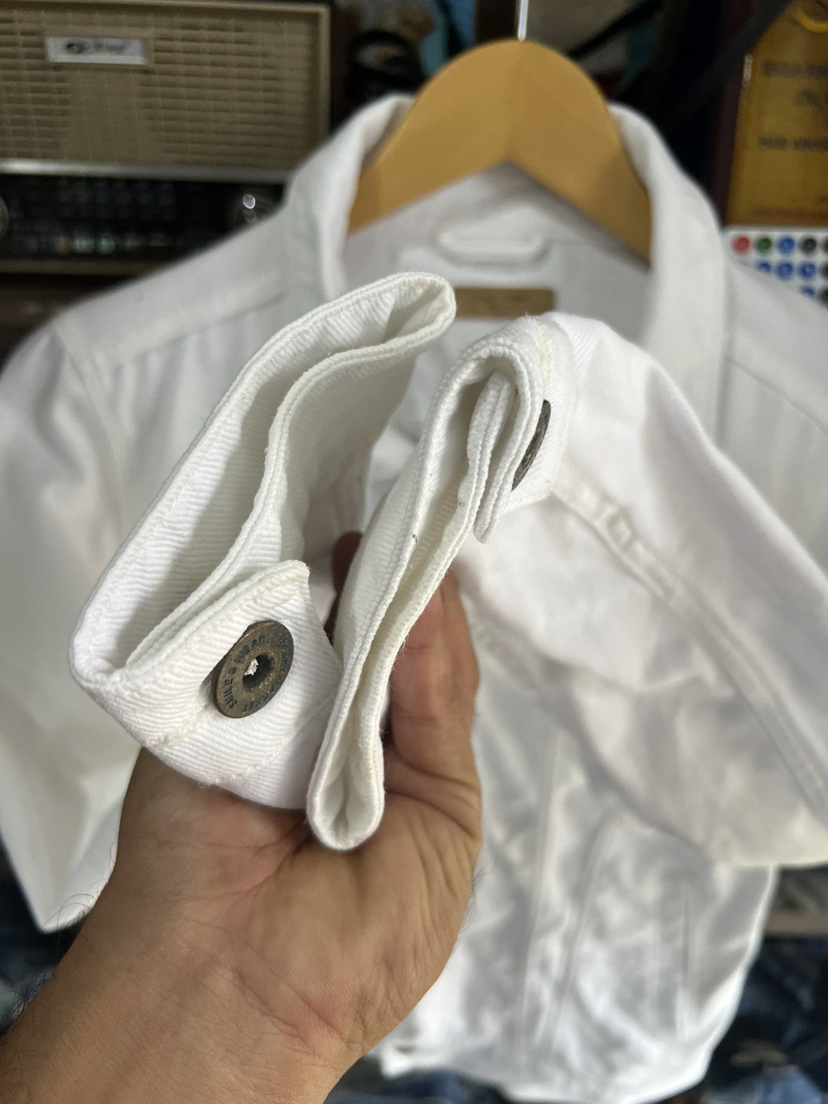 Japanese Brand 🔥White Heart Market Denim Jacket Size S / US 4 / IT 40 - 11 Thumbnail