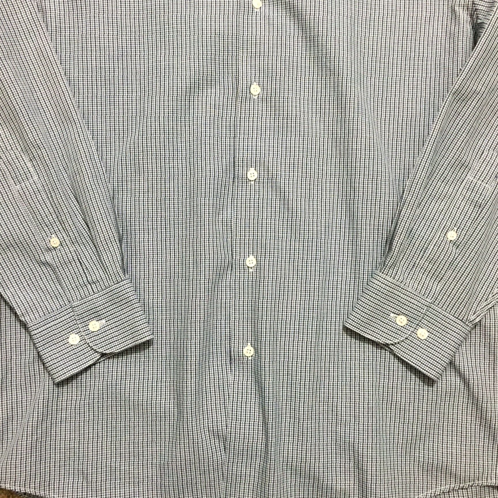 Architect Architect Shirt Mens Medium Regular Blue Plaid Long Sleeve Button-Up Size US M / EU 48-50 / 2 - 4 Thumbnail
