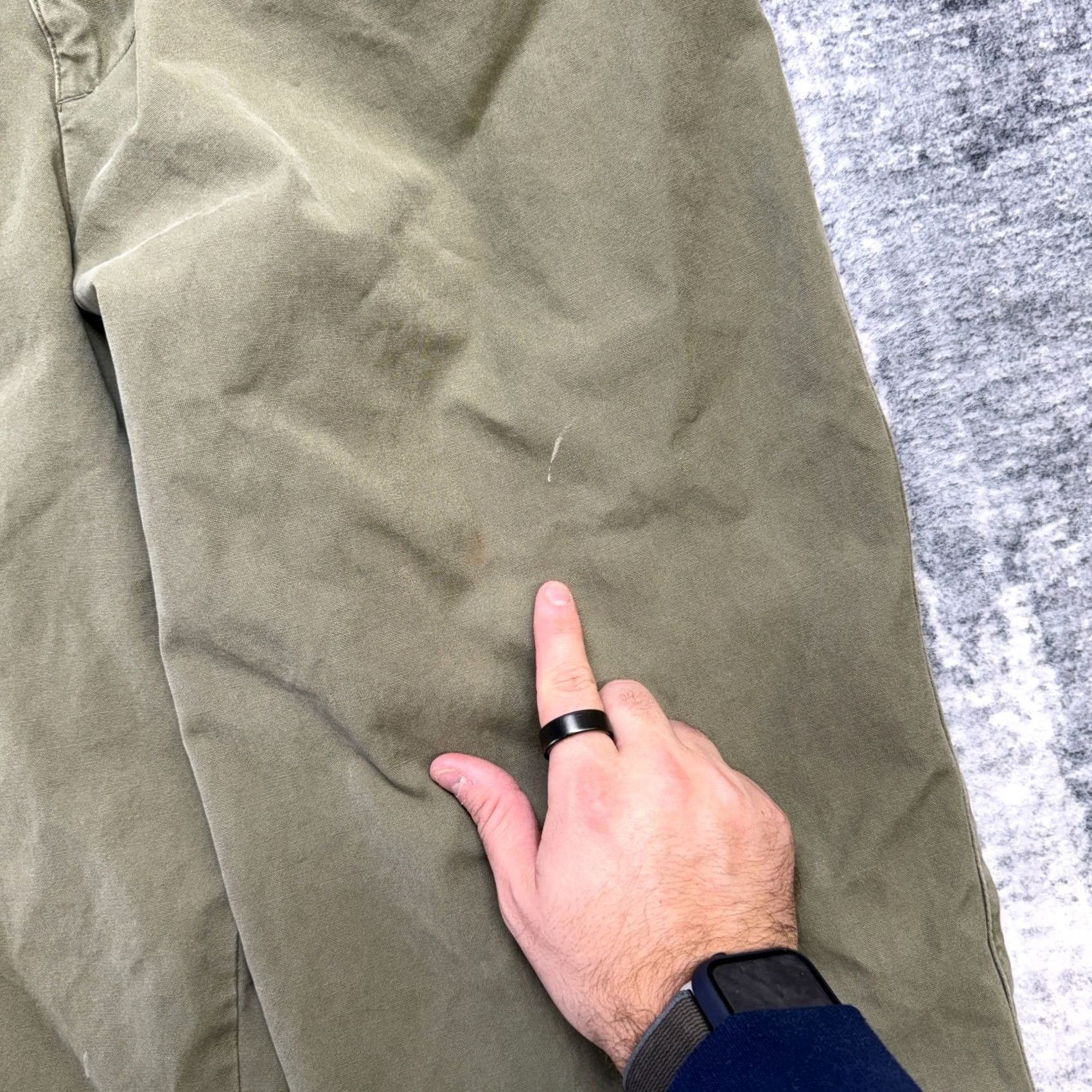 Gap VINTAGE GAP Pants Mens 36x30 (34x29) Green Khaki Pleated Field Trousers Military 90s Size US 36 / EU 52 - 3 Thumbnail