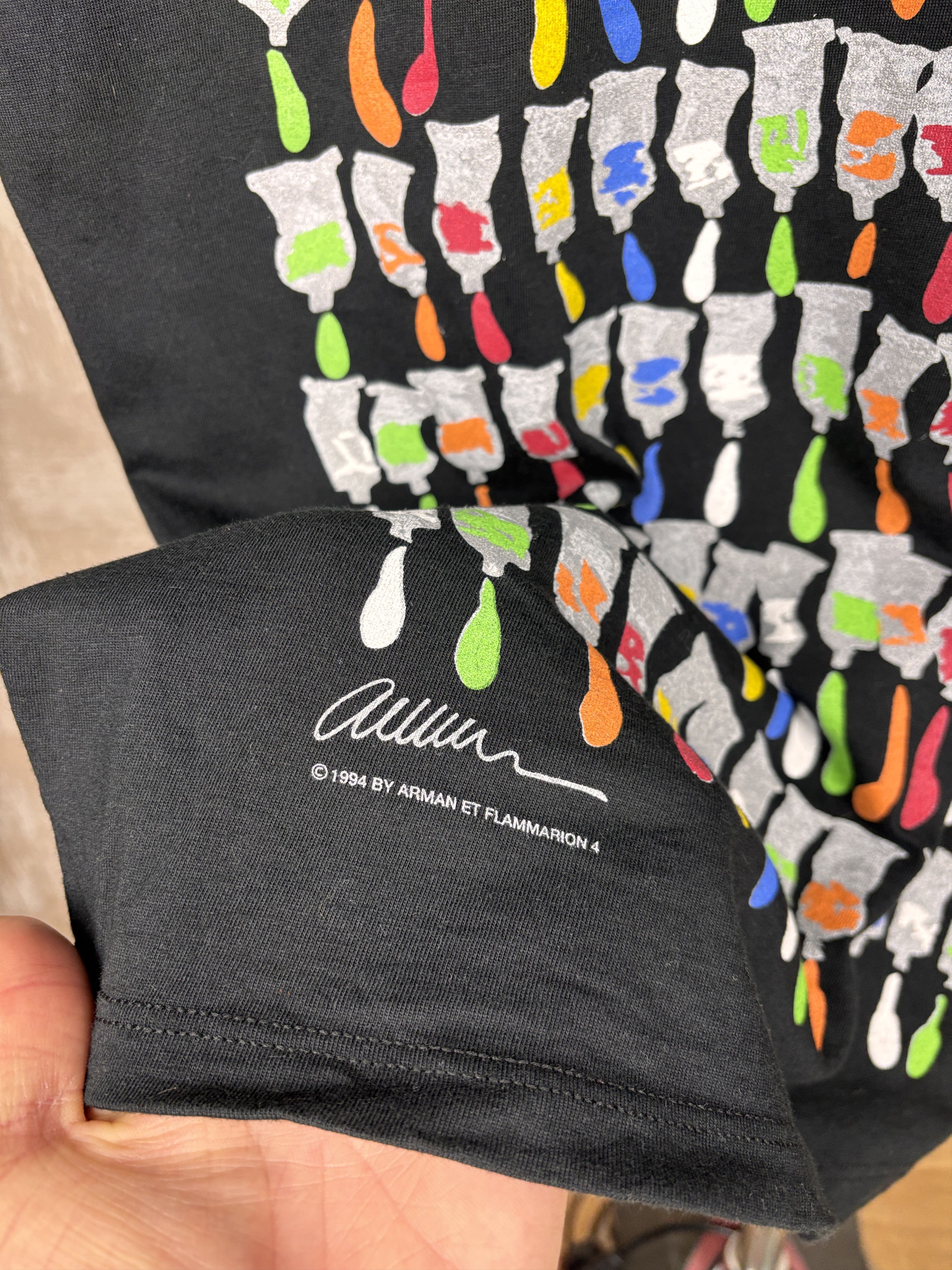 Vintage 90's Art Print Paint Tubes Arman ET Flammarion 4 T-shirt Size US XL / EU 56 / 4 - 6 Thumbnail