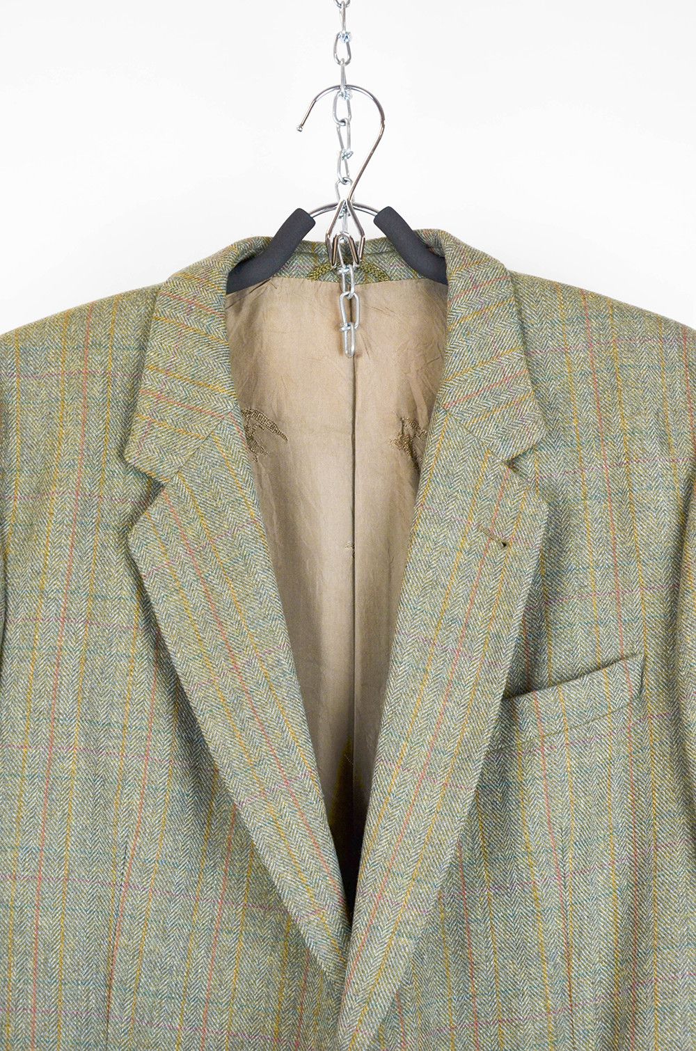 Burberry Burberrys’ Vintage Tweed Wool Blazer – Made in Germany - 52 Size 52R - 4 Thumbnail