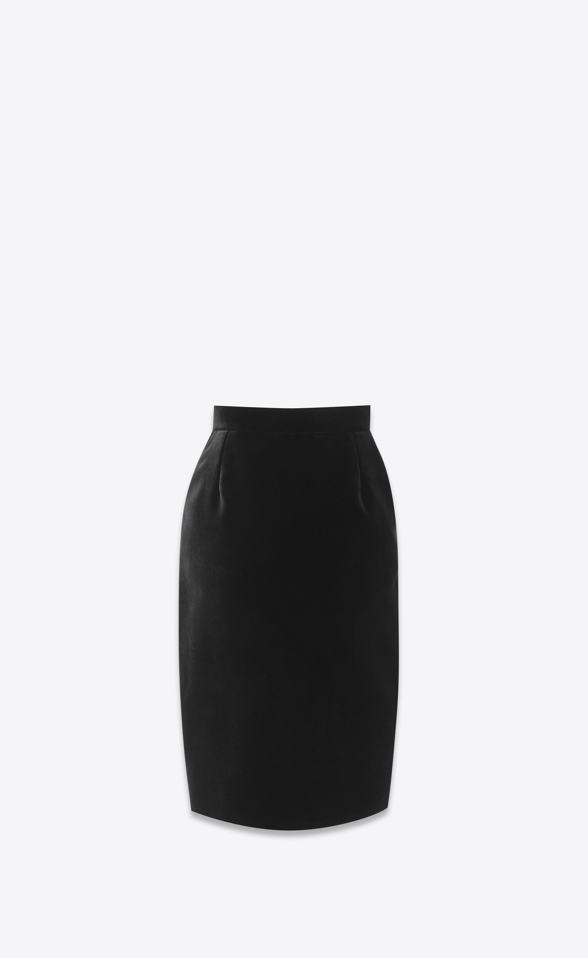Saint Laurent Paris o1bcso1str0426 Pencil Skirt in Black Size 30" / US 8 / IT 44 - 1 Thumbnail