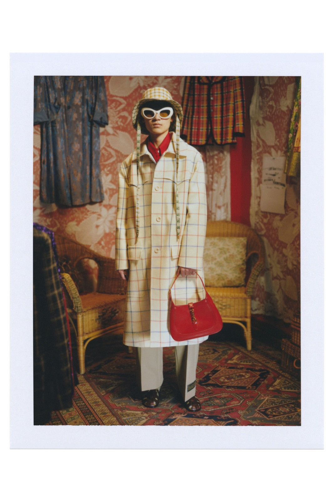 image of Gucci Windowpane Check Coat From 2021 Ouverture Collection, Men's (Size Small)