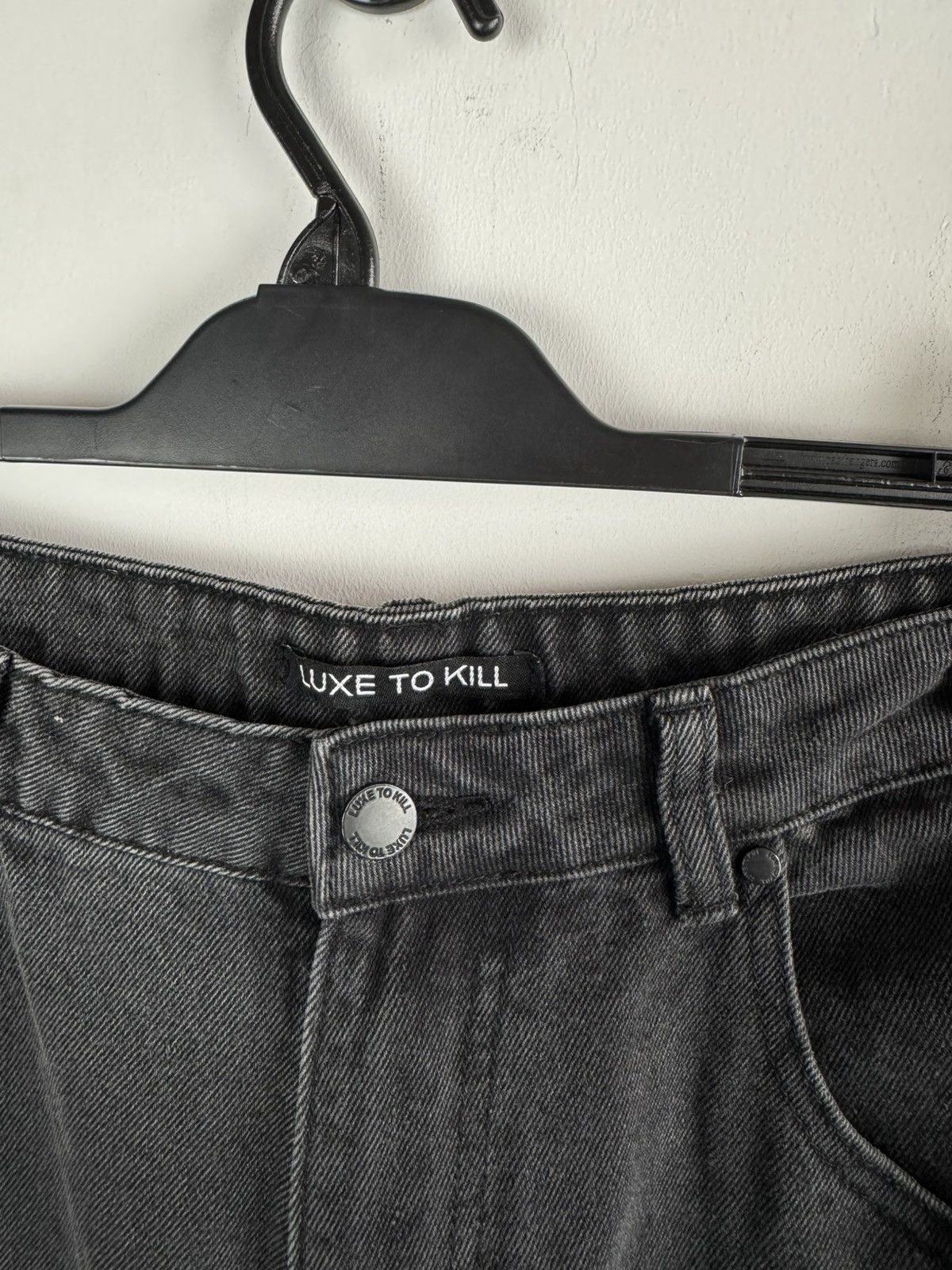 Vintage Luxe To Kill Avant Garde Opium Style Oversized Denim Jeans Size 30" / US 8 / IT 44 - 6 Thumbnail