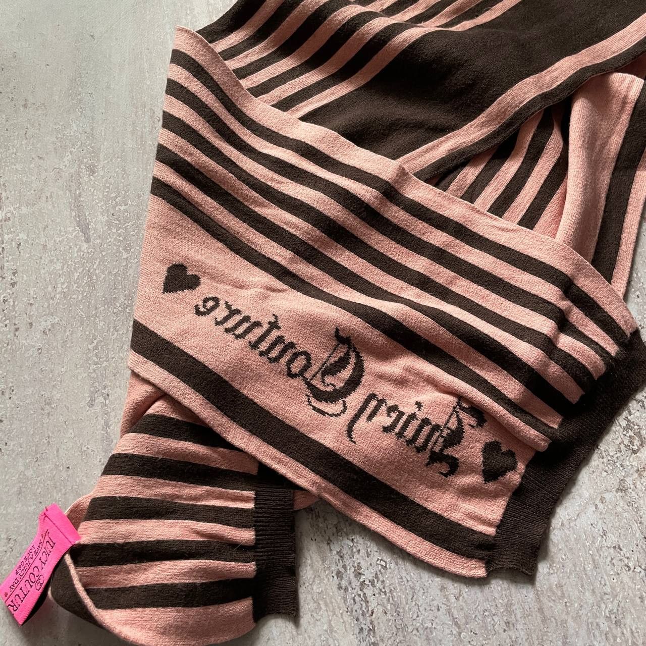 Juicy Couture × Vintage VINTAGE Y2K JUICY COUTURE RARE STRIPES SCARF GRUNGE SCARF Size ONE SIZE - 6 Thumbnail