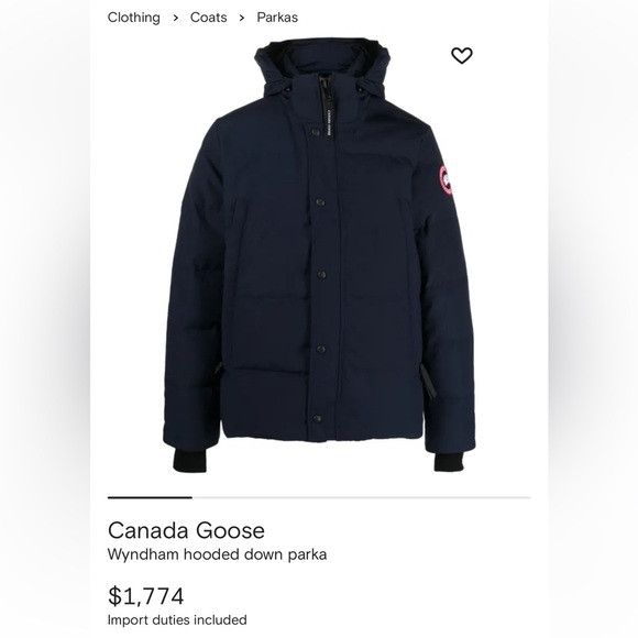 Canada Goose $1774 Canada Goose Wyndham down parka Size US XS / EU 42 / 0 - 1 Thumbnail
