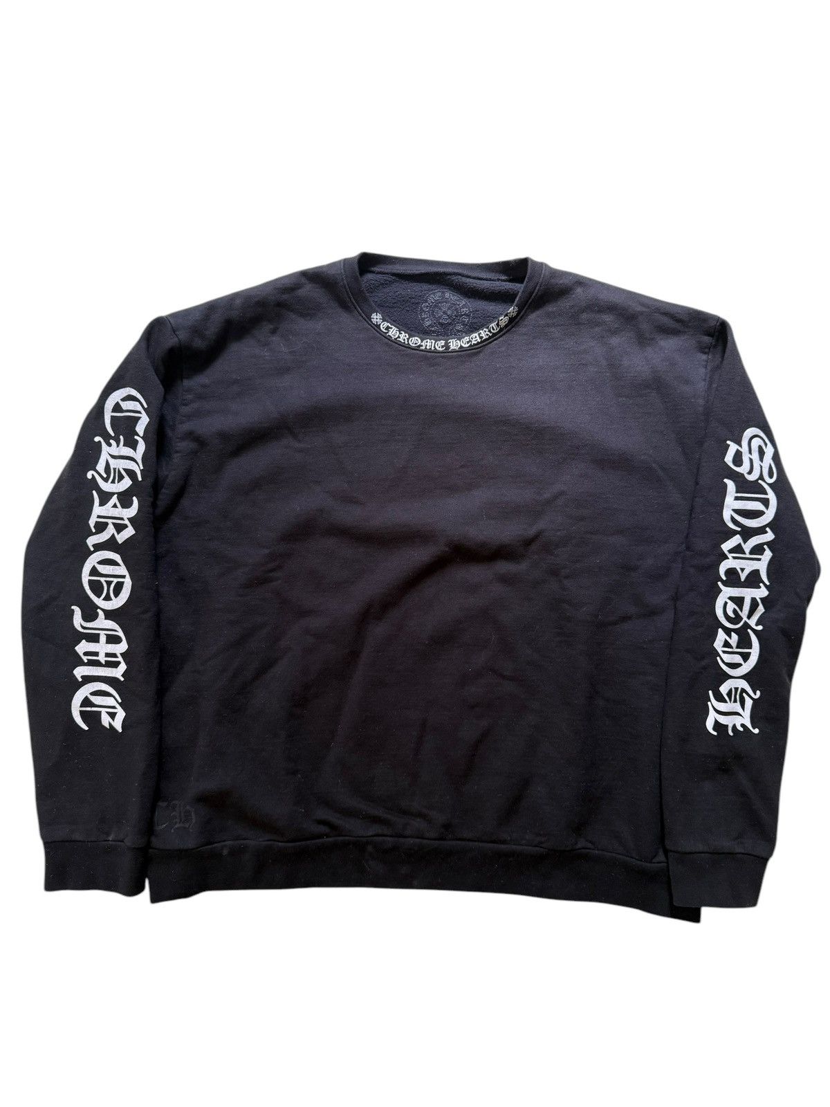 Chrome Hearts Scroll Logo sleeve crewneck Size US L / EU 52-54 / 3 - 1 Thumbnail
