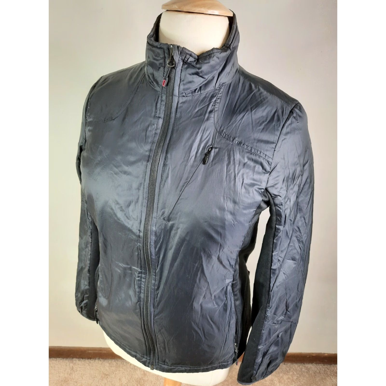 Lands' End Lands' End Women's Black Lightweight Softshell Coat Jacket Large L coat jacket Black Lightweight Softshell Zip Menus Size L / US 10 / IT 46 - 4 Thumbnail