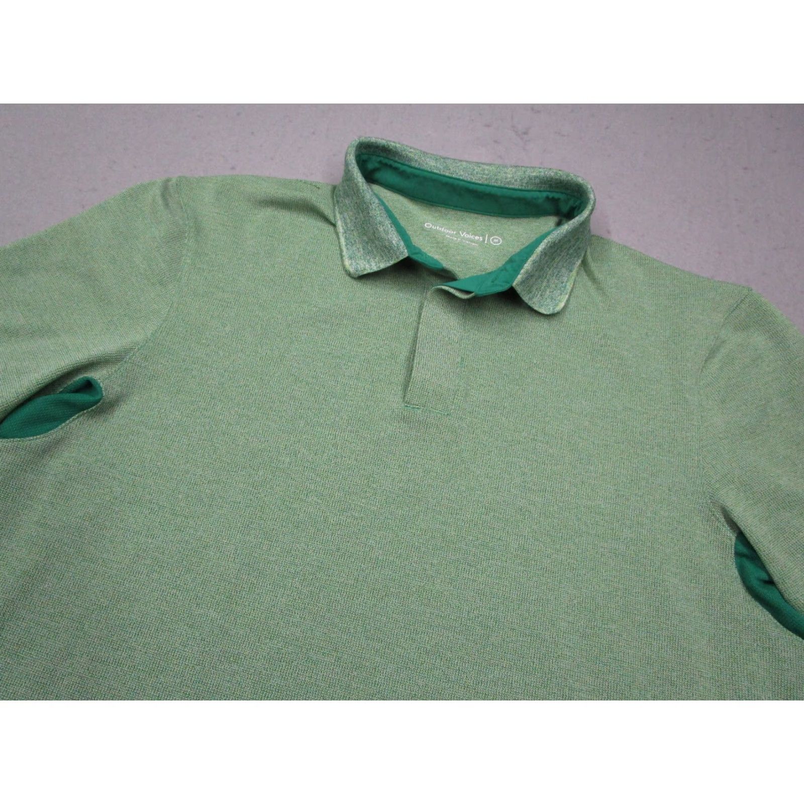 Outdoor Voices Outdoor Voices Shirt Mens Polo Short Sleeve Green Golf Casual Size US M / EU 48-50 / 2 - 2 Thumbnail