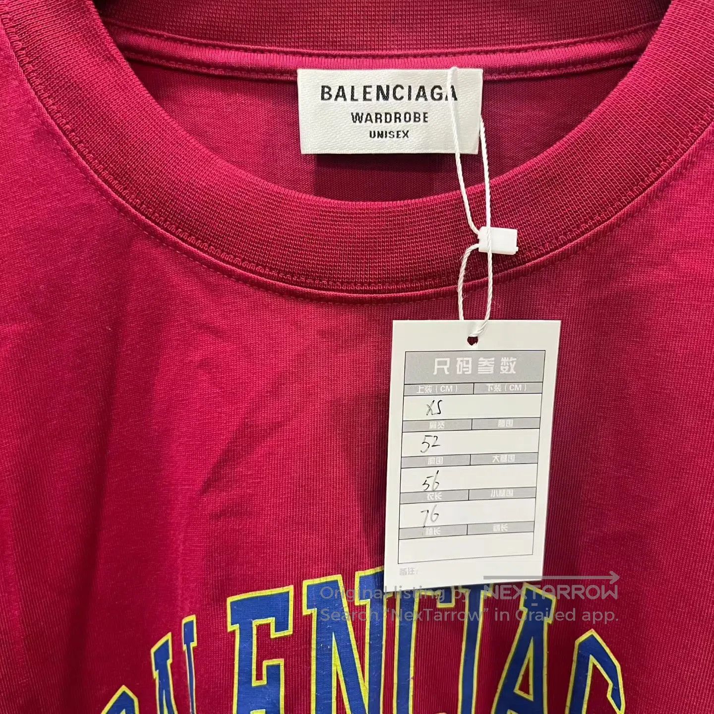 Balenciaga Balenciaga Red scissors short-sleeve| Size US XS / EU 42 / 0 - 5 Thumbnail