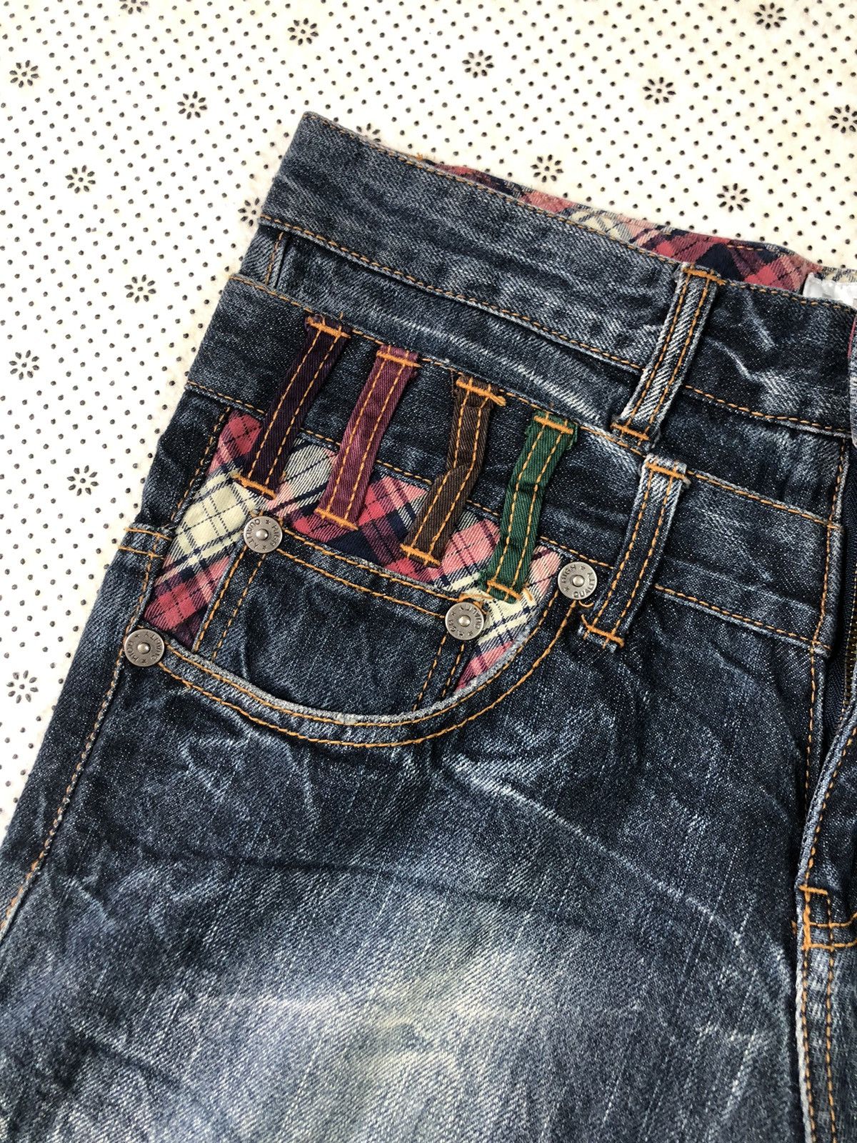 Hysteric Glamour × Japanese Brand Nylaus flared bondage jeans Size US 31 - 7 Thumbnail