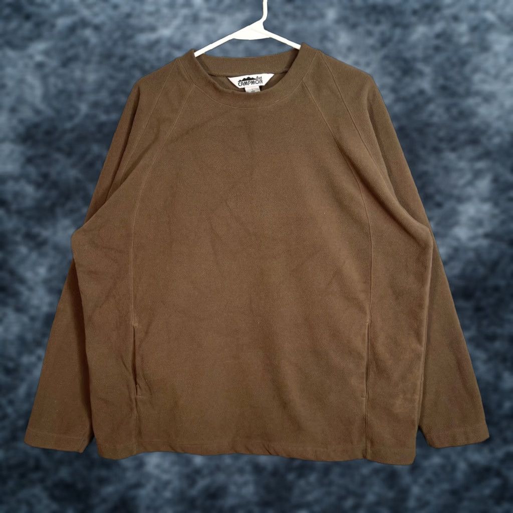 Vintage VINTAGE Campmor Mens Brown Fleece Pullover Sweatshirt Large Pullover Shirt Adult Mens Size L Brown Campmor Fleece Polyester Crew Neck 8/10 Mens Size US L / EU 52-54 / 3 - 1 Thumbnail