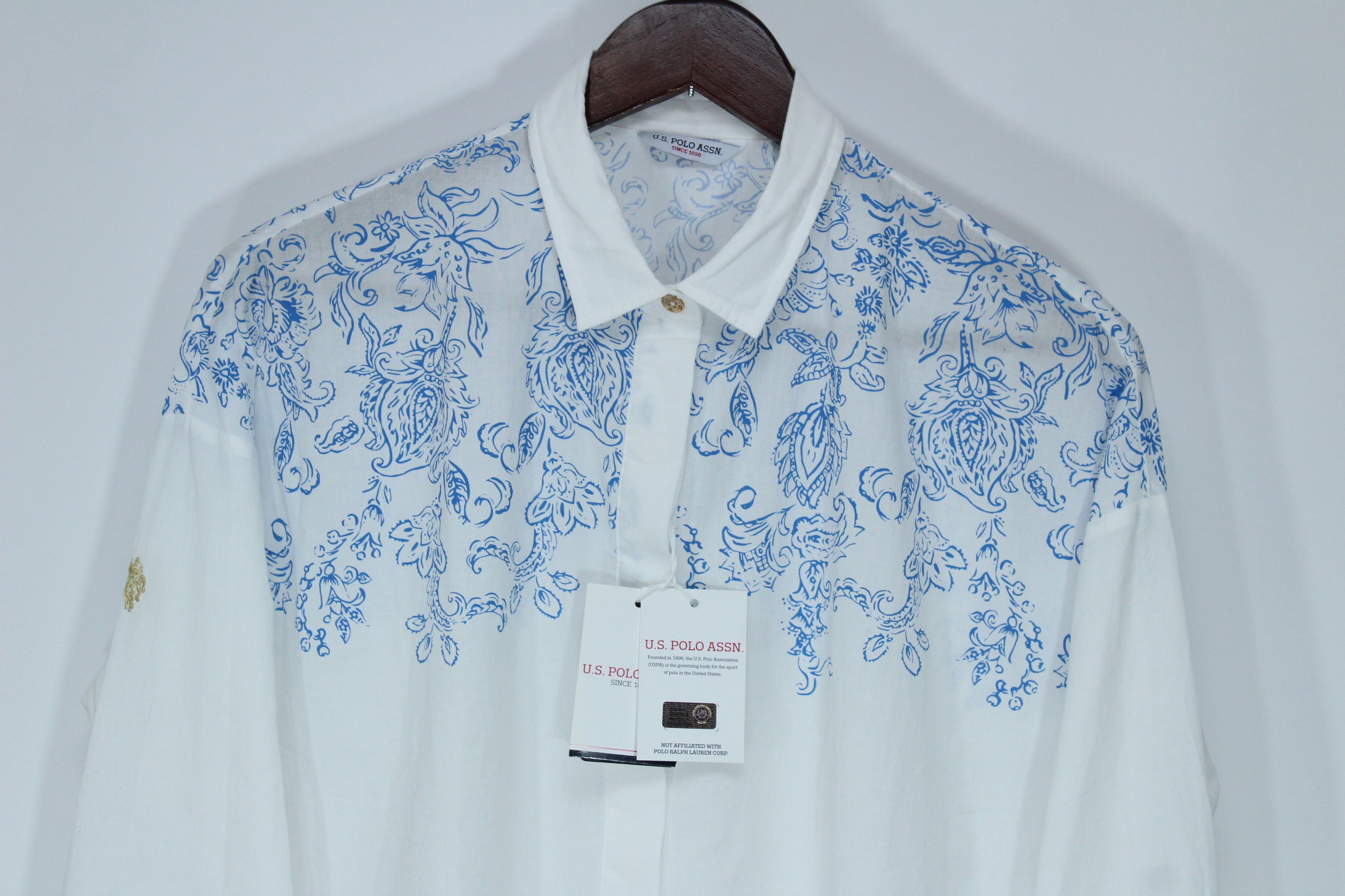 U.S. Polo Assn. US Polo Assn Blouse Size 40 Authentic Hype Size S / US 4 / IT 40 - 4 Thumbnail