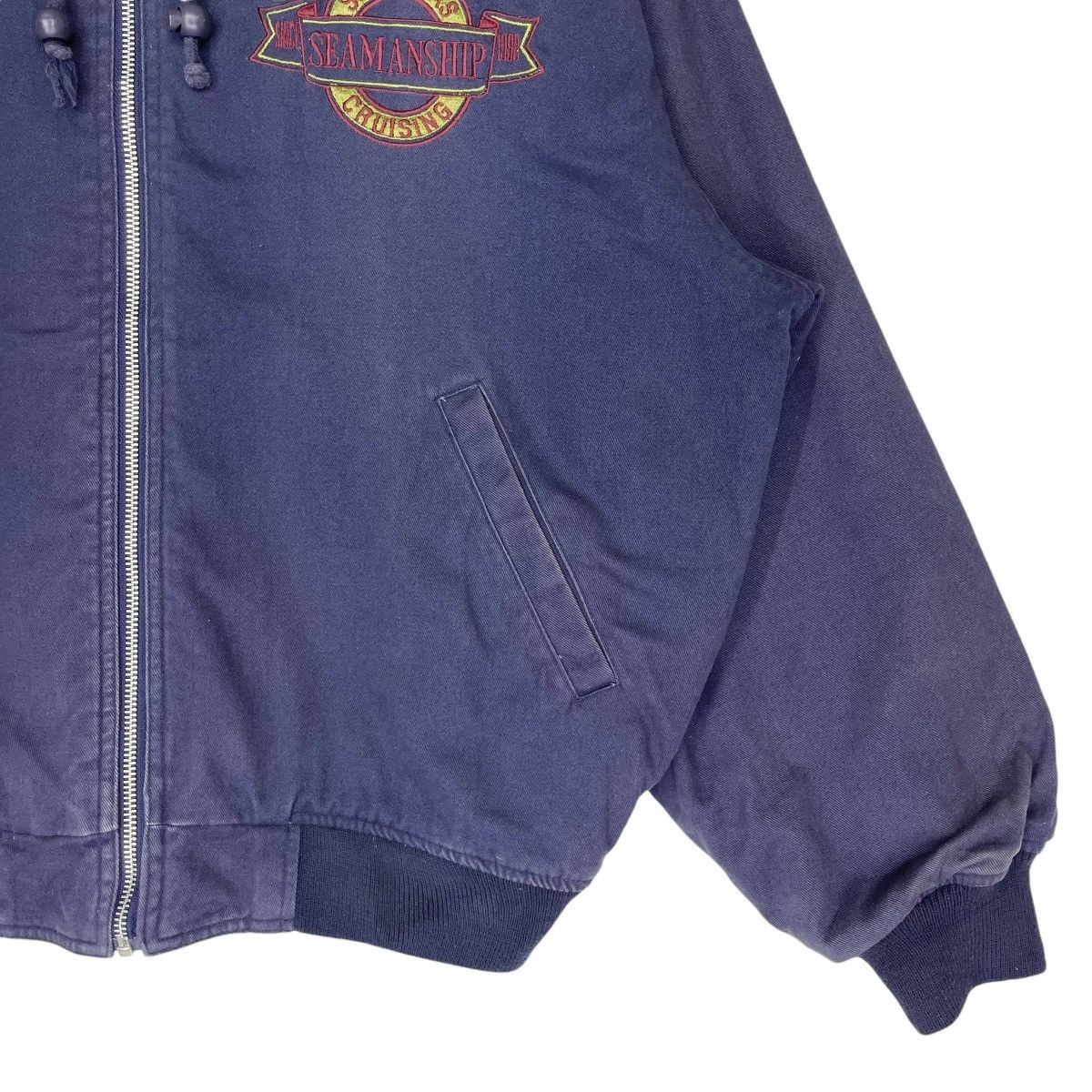 Vintage Seamanship Sevenseas Cruising Hoodie Reversible Jacket (M) Size US M / EU 48-50 / 2 - 5 Thumbnail