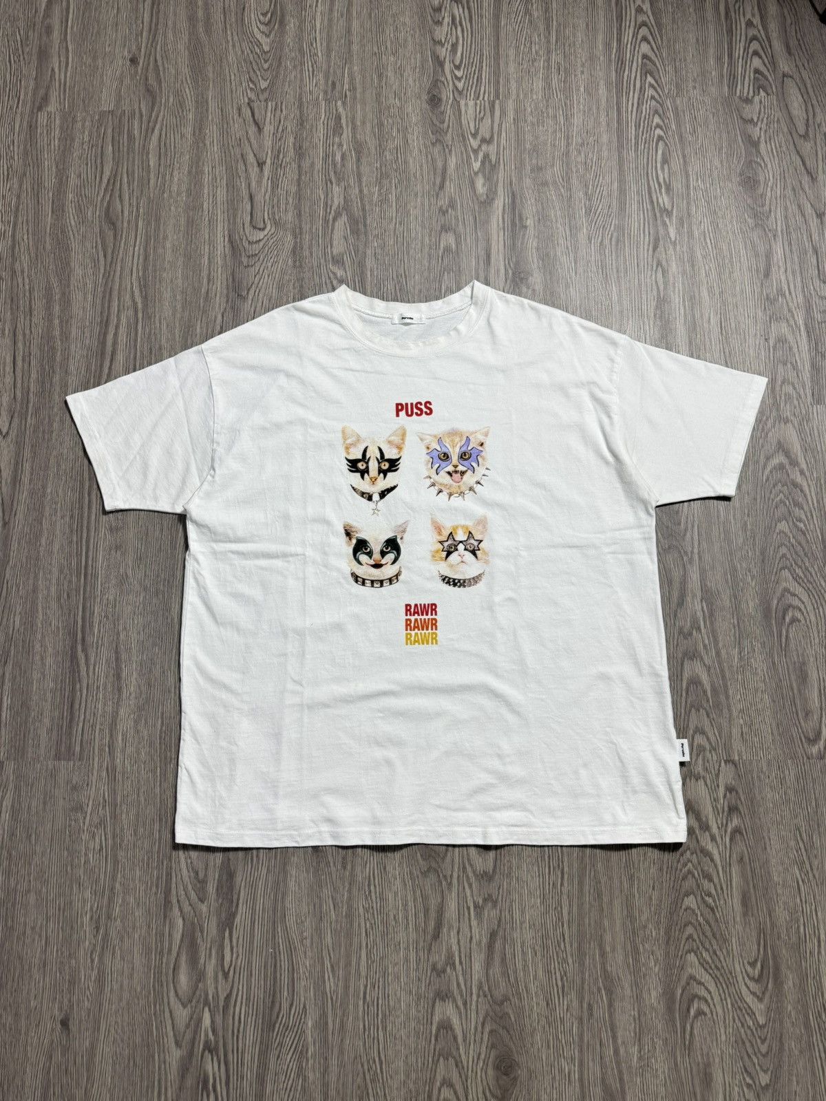 Japanese Brand Perushu Cat Rawr Design Shirt Size US M / EU 48-50 / 2 - 1 Thumbnail
