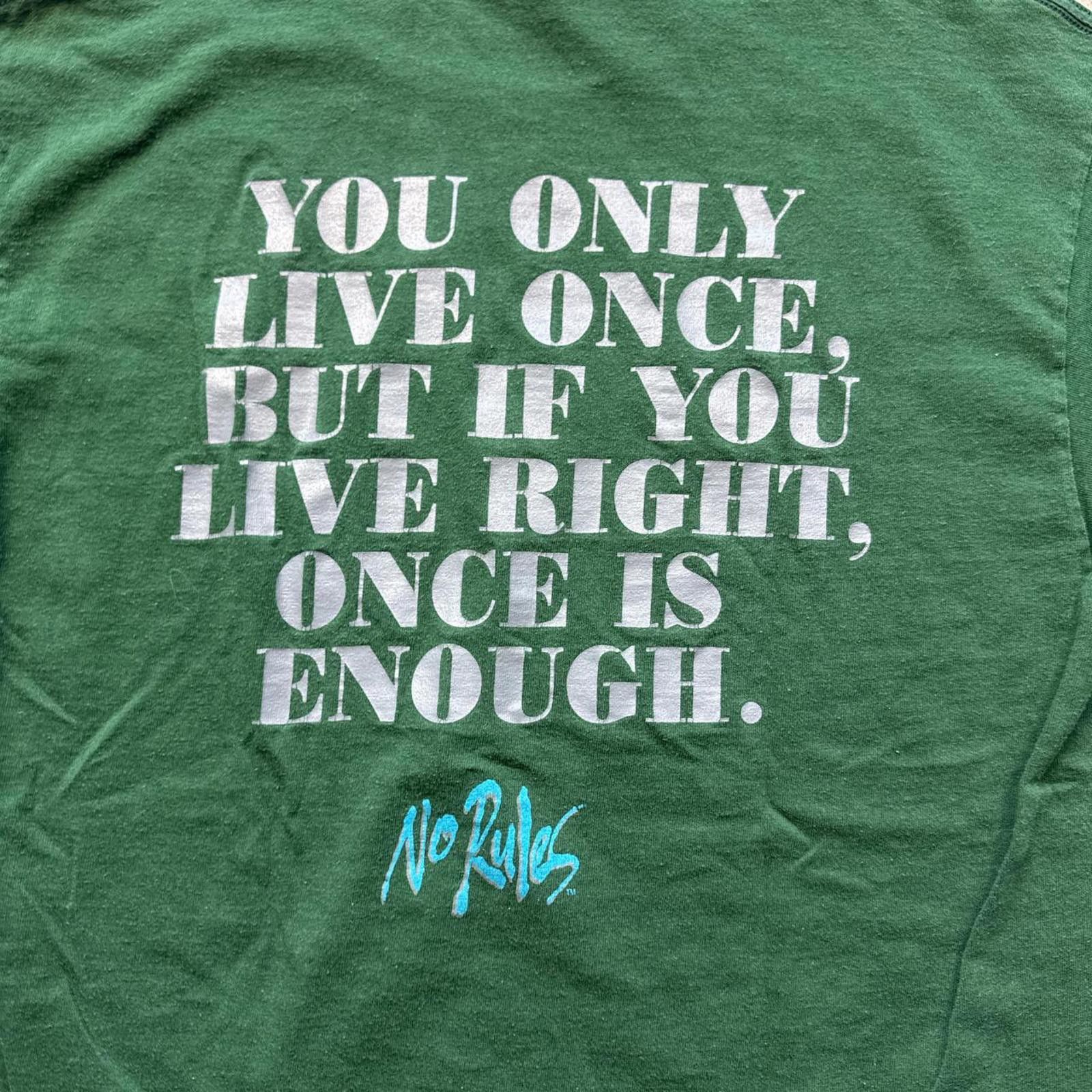 Other Skater Graphic "No Rules" T-Shirt Size US L / EU 52-54 / 3 - 4 Thumbnail