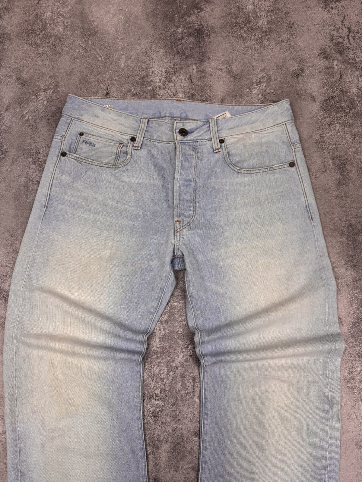 G-Star G-Star Raw Men Cotton Jeans Light Blue Washed Size 32 Size US 32 / EU 48 - 6 Thumbnail