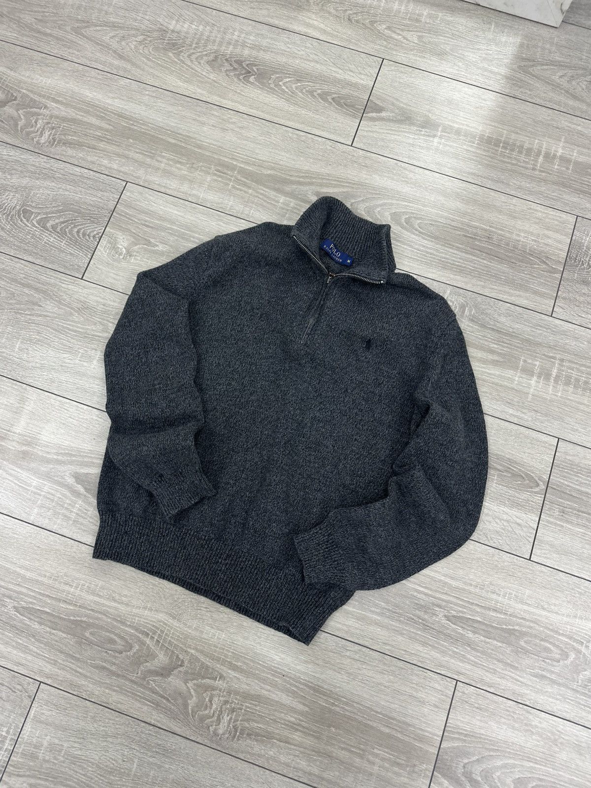 Polo Ralph Lauren Polo Ralph Lauren 1/4 Zip Gray Hoodie Old Money Style Size US S / EU 44-46 / 1 - 3 Thumbnail