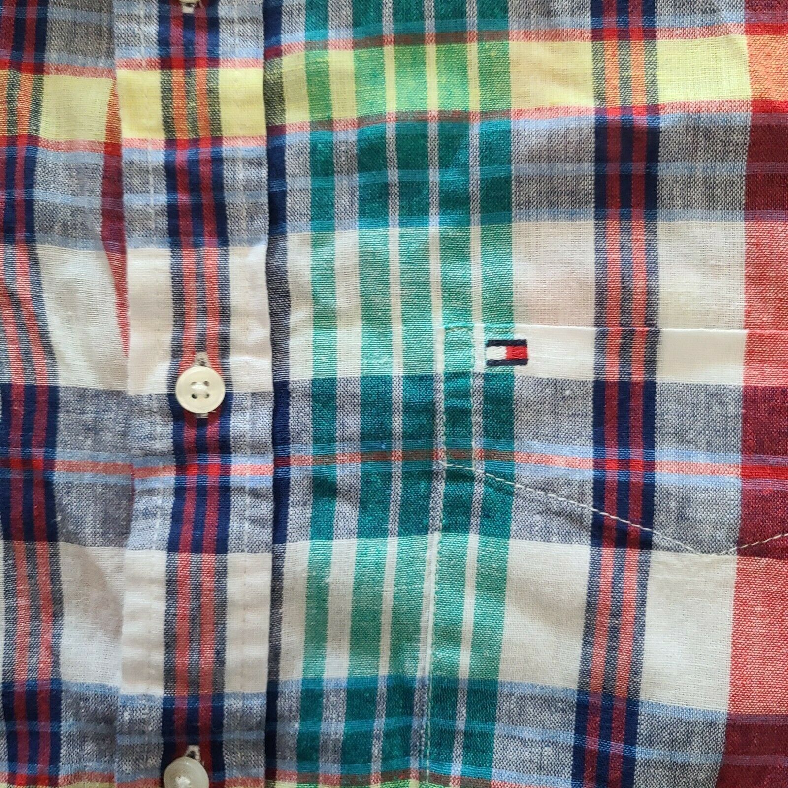 Tommy Hilfiger Tommy Hilfiger Plaid Long Sleeve Button Down Shirt Large Size US L / EU 52-54 / 3 - 2 Thumbnail