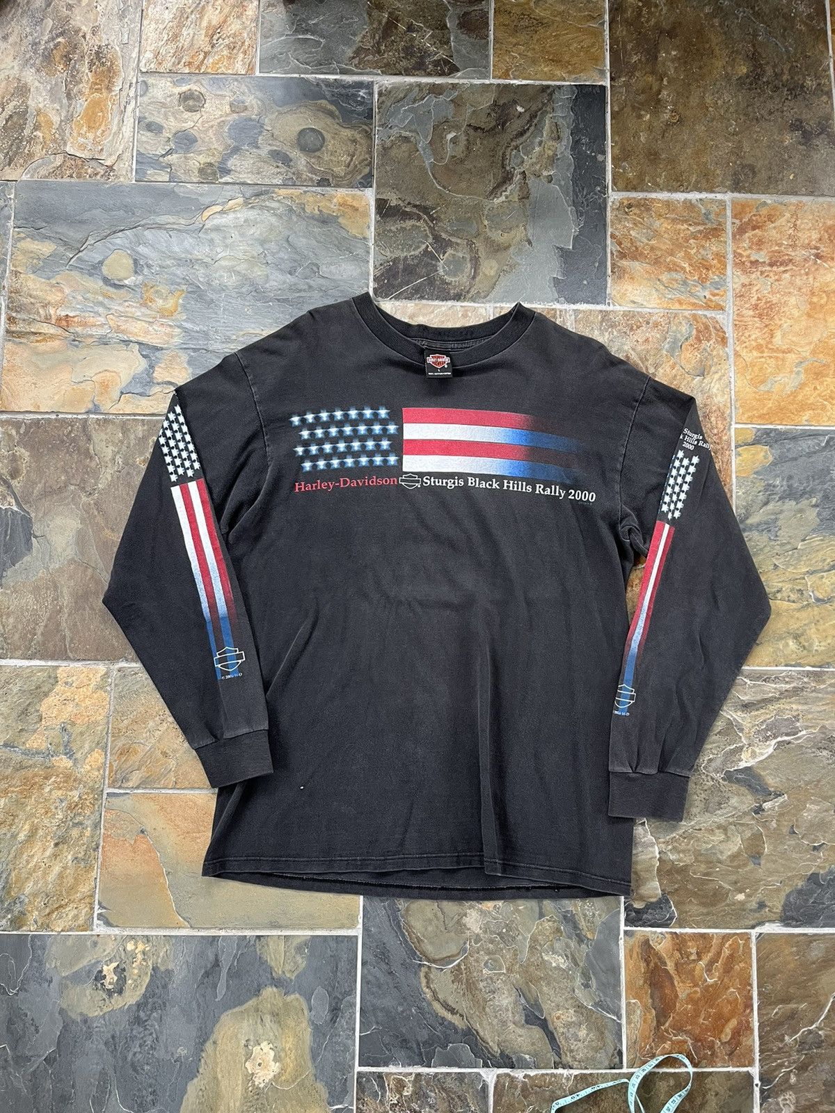 Vintage Insane 2000 Harley Flag Long Sleeve Tee | Grailed