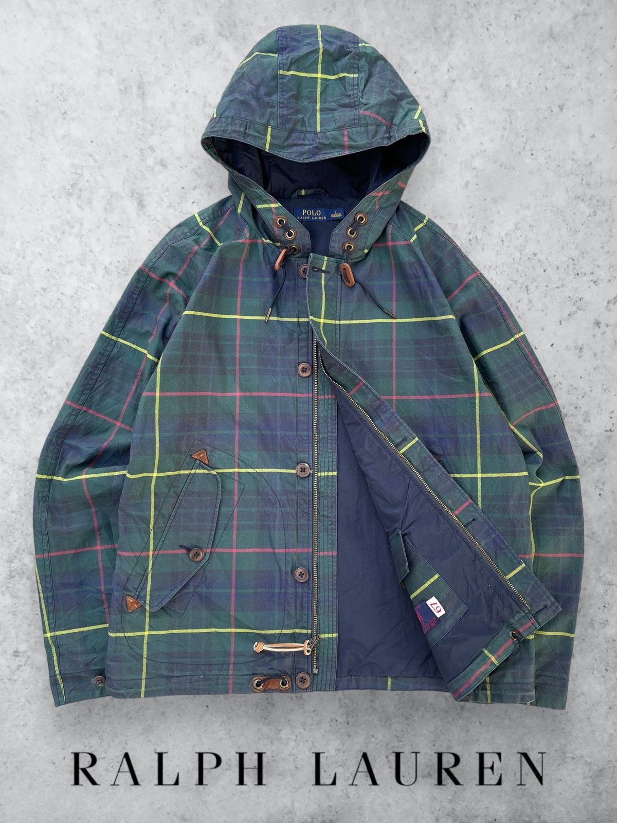 Polo Ralph Lauren 🔥POLO RALPH LAUREN TRIM LEATHER FLANNEL JACKET WITH HOODIE Size US L / EU 52-54 / 3 - 1 Thumbnail