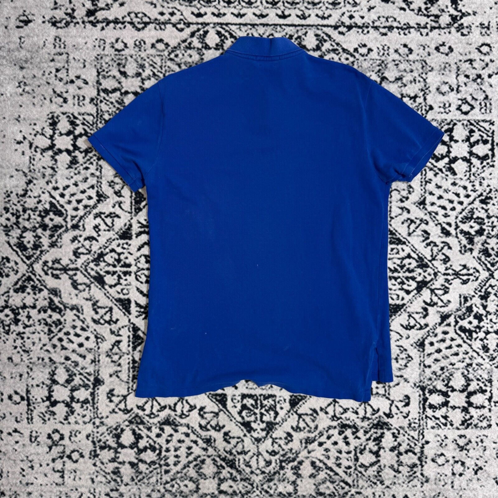 Ralph Lauren × Vintage Vintage Ralph Lauren Blue Cotton Polo Shirt Size M 90s Y2K Size US M / EU 48-50 / 2 - 9 Thumbnail