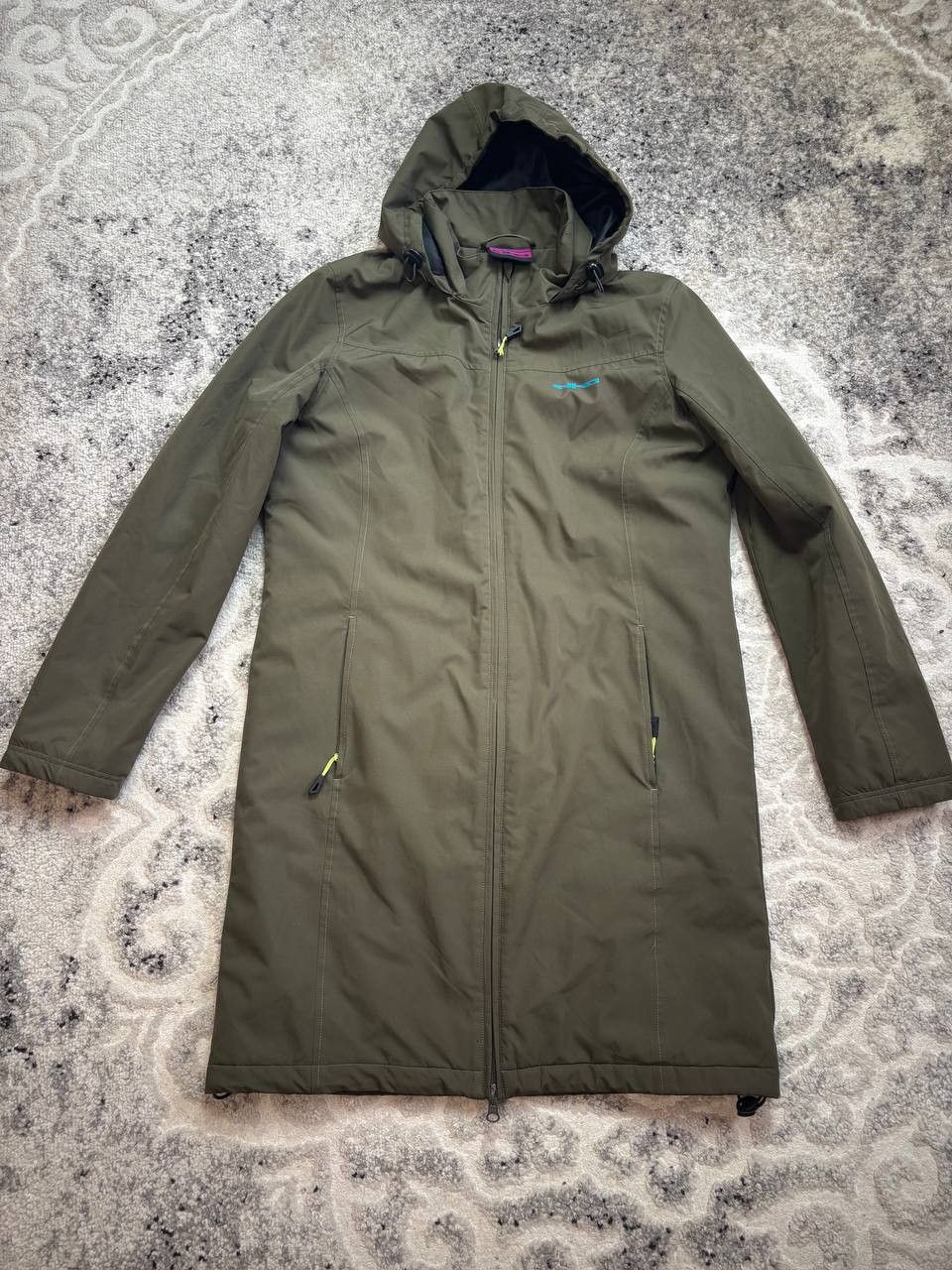 Vintage ELHO Vintage Long Hooded Parka Jacket Olive Green Size M / US 6-8 / IT 42-44 - 9 Thumbnail