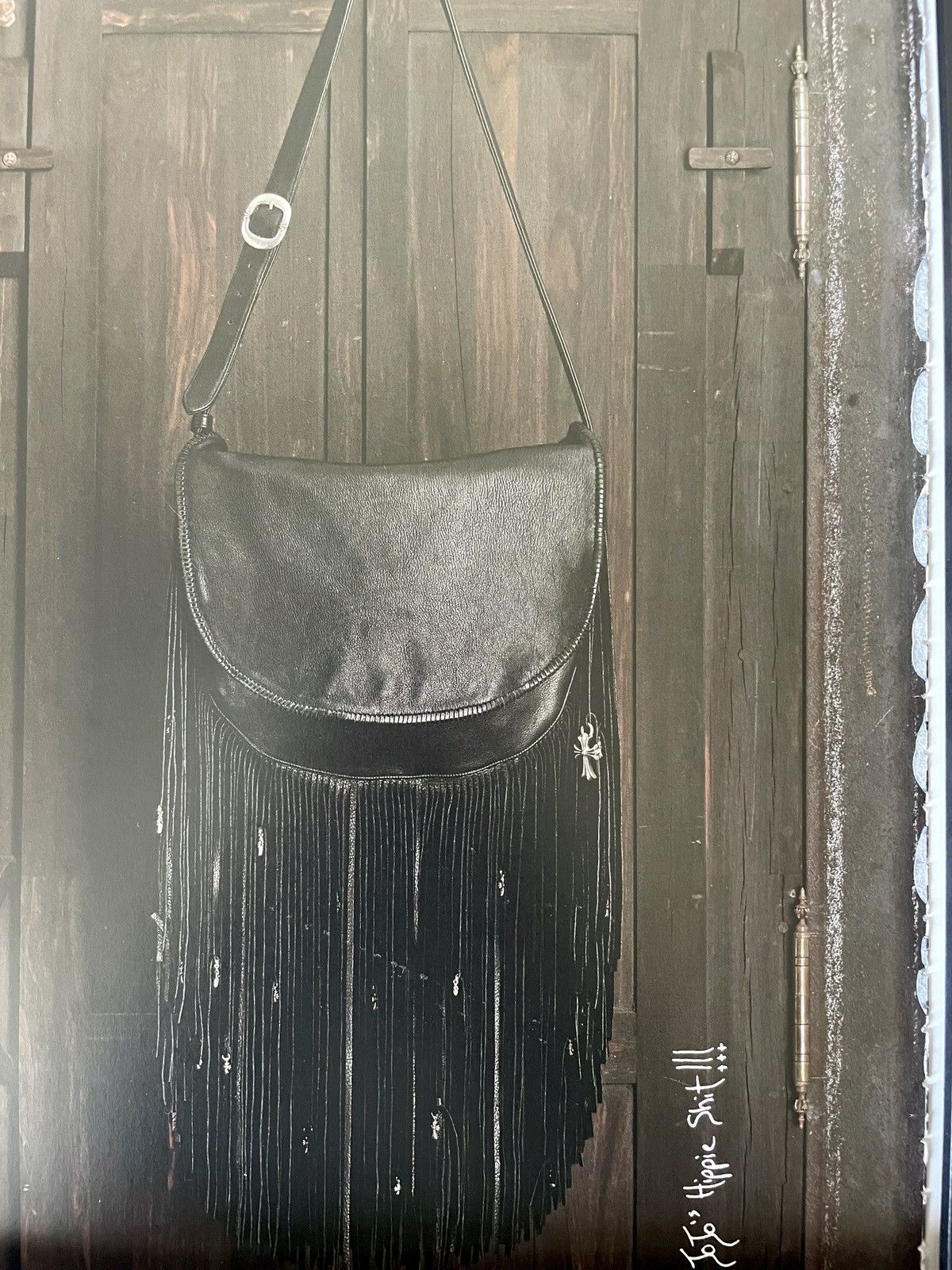 Chrome Hearts × Designer × Vintage Chrome Hearts black purse photo Poster framed 9x11 Size ONE SIZE - 2 Thumbnail