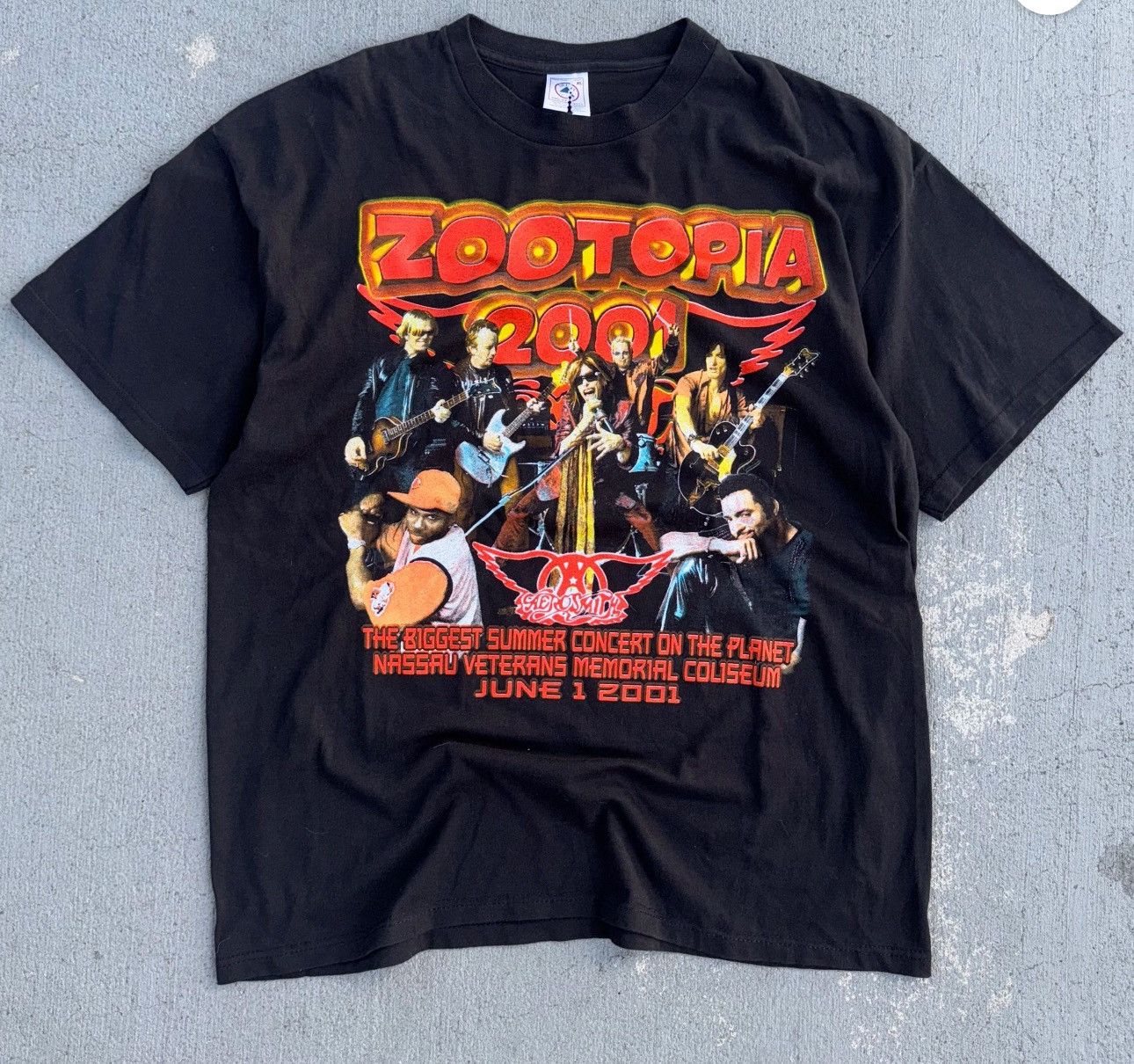 Aerosmith Aerosmith Zootopia 2001 Vintage Festival Tour T-Shirt Rare Size US XL / EU 56 / 4 - 1 Thumbnail