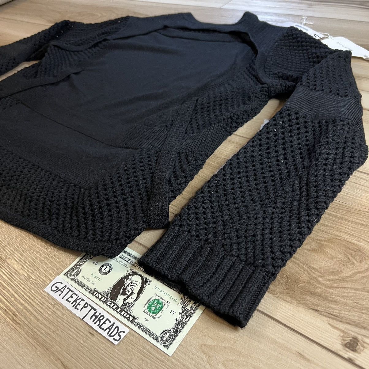 Craig Green Black Crochet Knit Wool Pullover Jumper Sweater Size US L / EU 52-54 / 3 - 18 Thumbnail