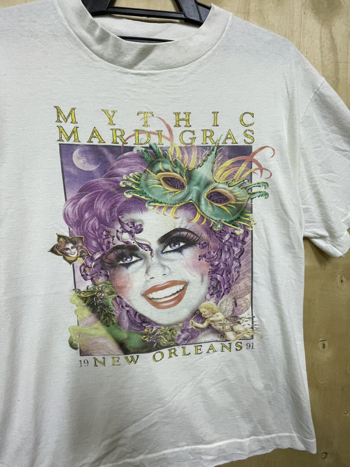 Vintage MYTHIC MARDI GRAS NEW ORLEANS 1991 VINTAGE TEE Size US L / EU 52-54 / 3 - 2 Thumbnail