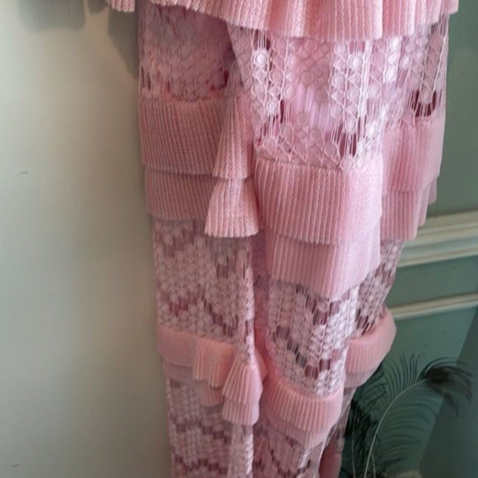 Just Cavalli Just Cavalli Lace maxi dress pink size 6 Size M / US 6-8 / IT 42-44 - 7 Thumbnail