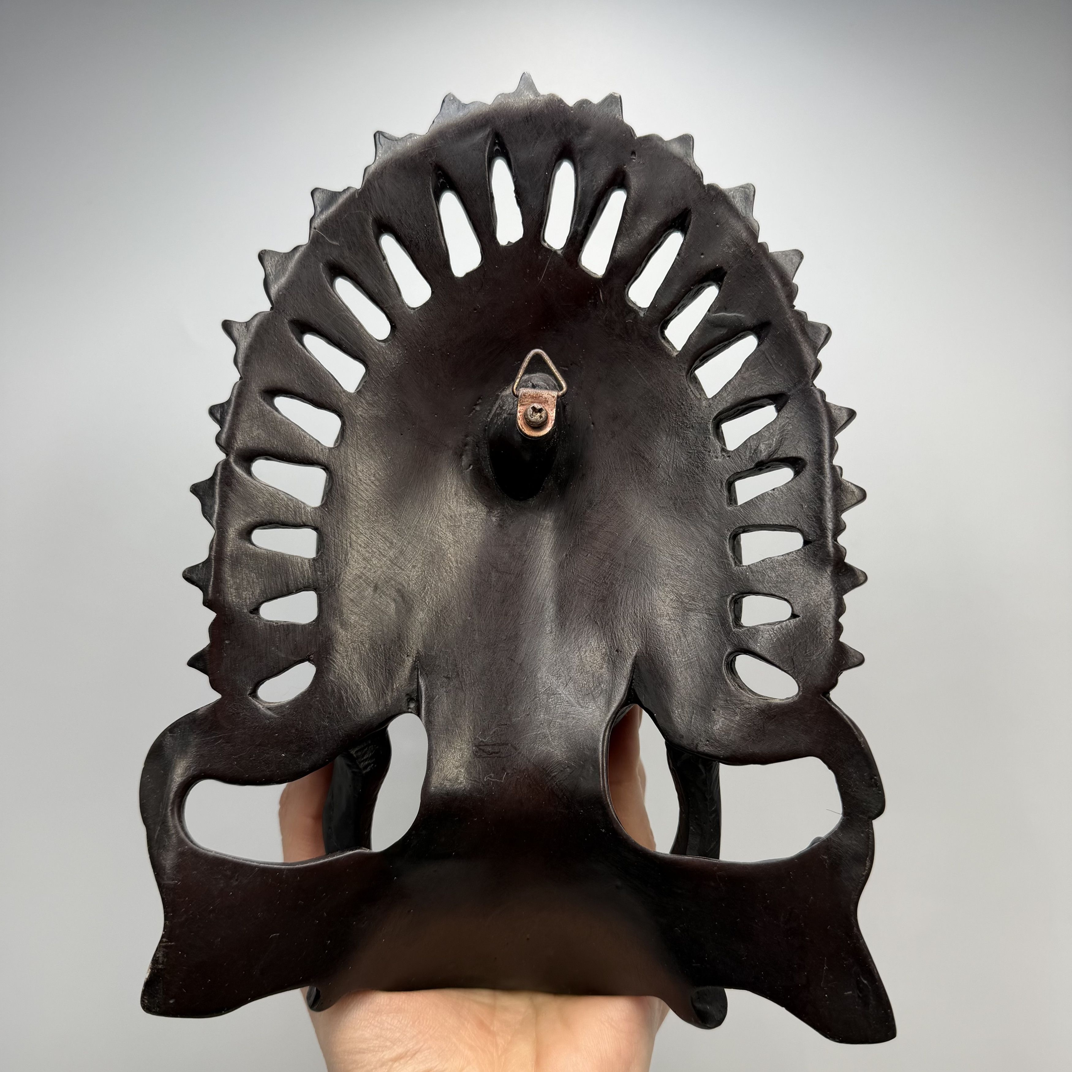 Vintage Vintage Indonesian Ebony Wood Dancer Wall Mask Hand Carved Size ONE SIZE - 2 Thumbnail