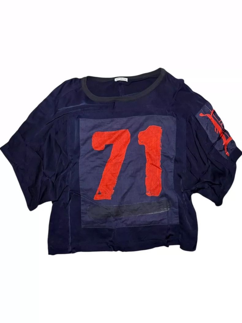 Dries Van Noten Dries Van Noten Boxy Tee with Number 71 Dries Van Noten Dries Van Noten Boxy Tee with Number 71